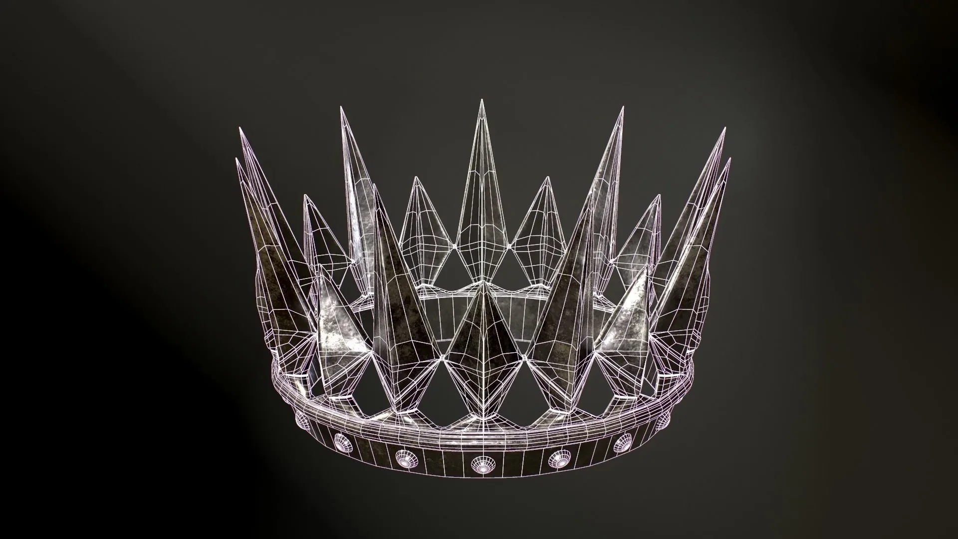 Old Medieval Dark Crown 4K