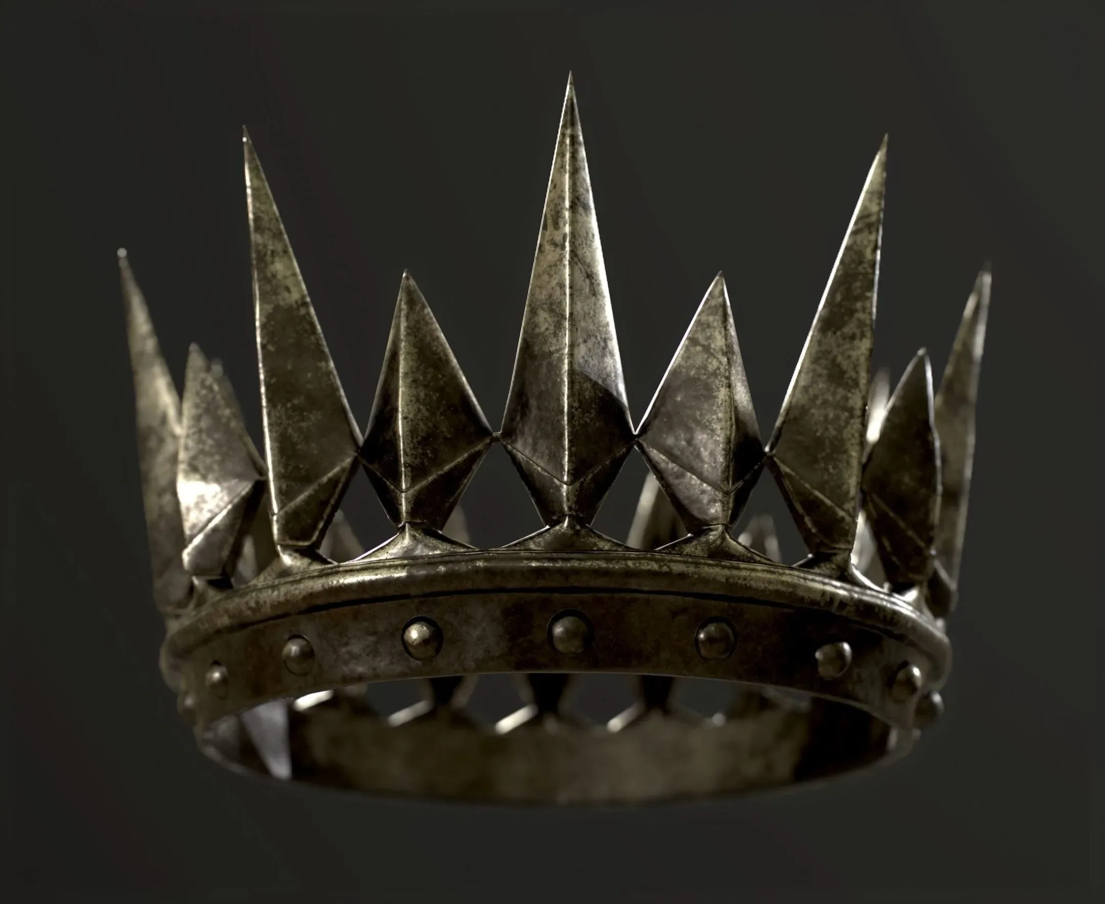 Old Medieval Dark Crown 4K