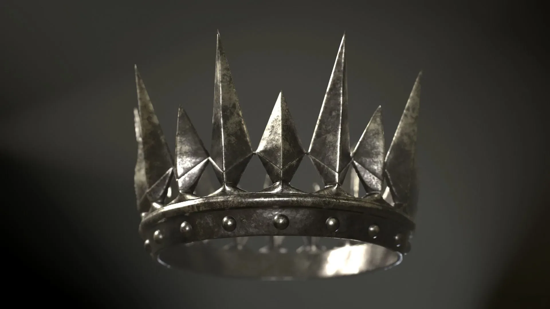 Old Medieval Dark Crown 4K