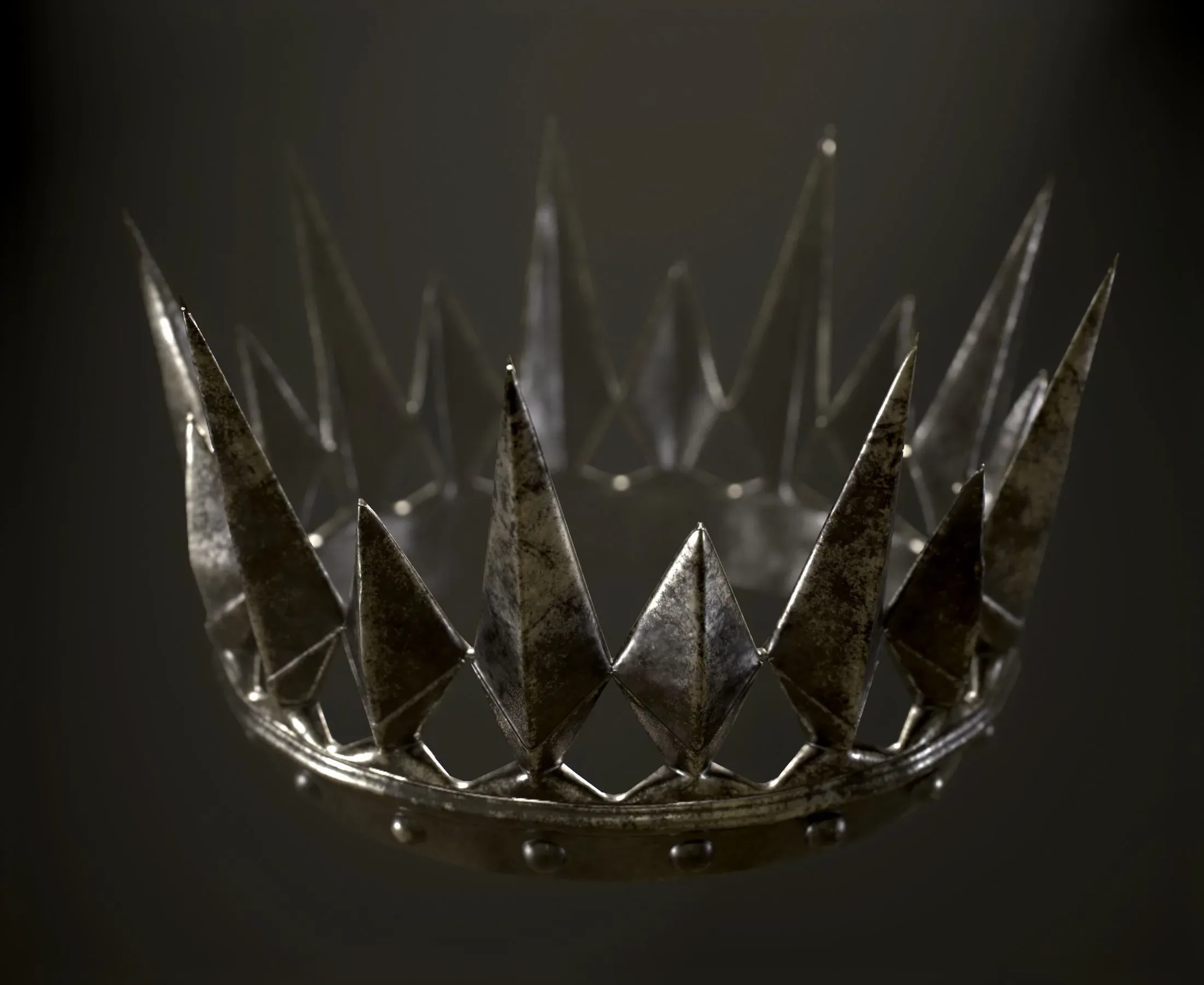 Old Medieval Dark Crown 4K