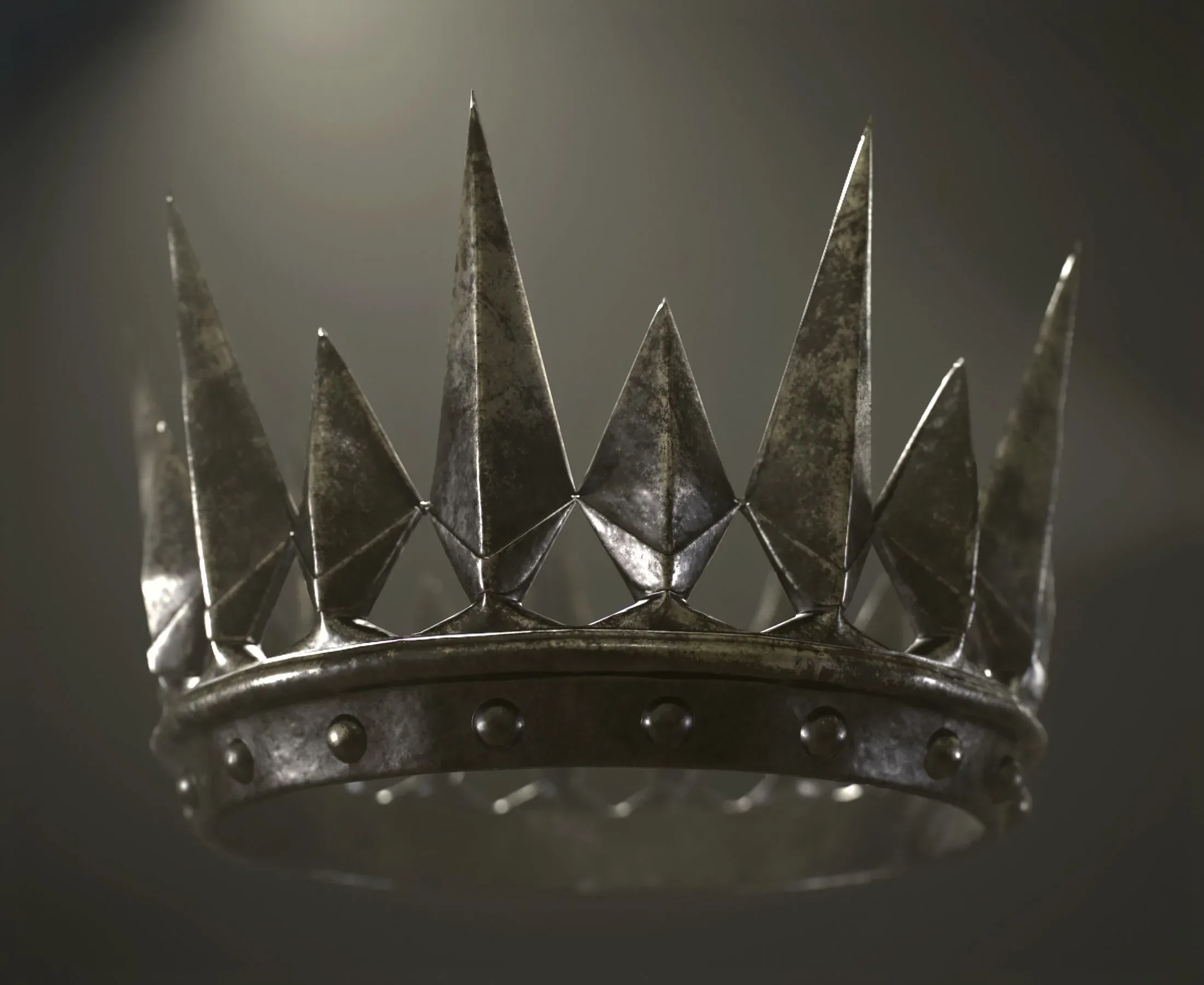 Old Medieval Dark Crown 4K