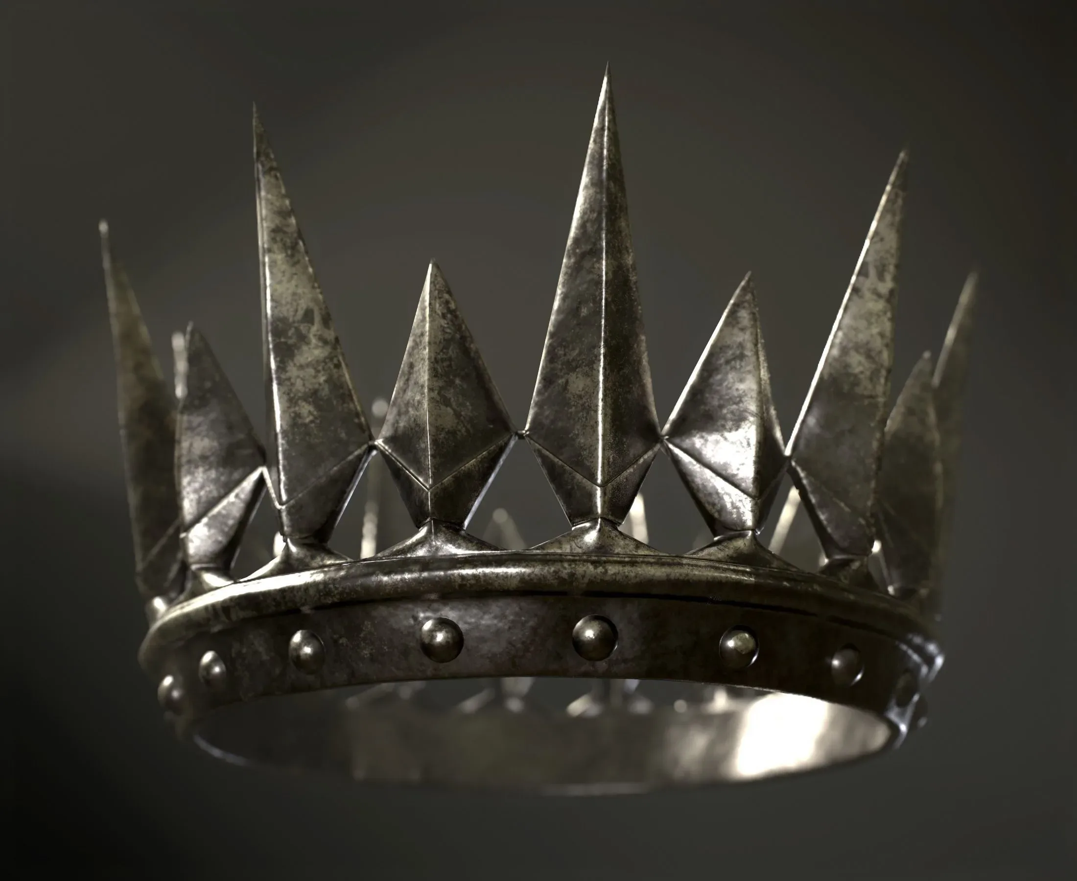 Old Medieval Dark Crown 4K