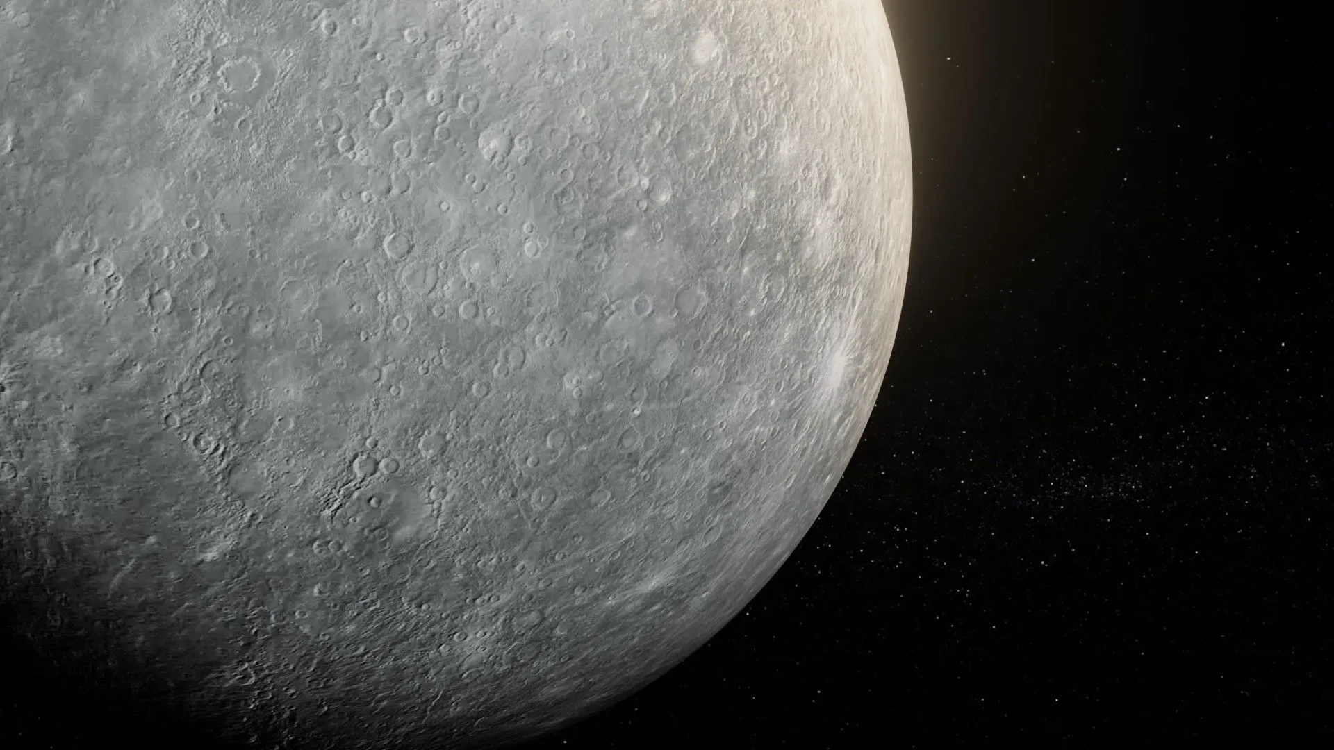 Photorealistic Mercury 8k Textures 3D Model