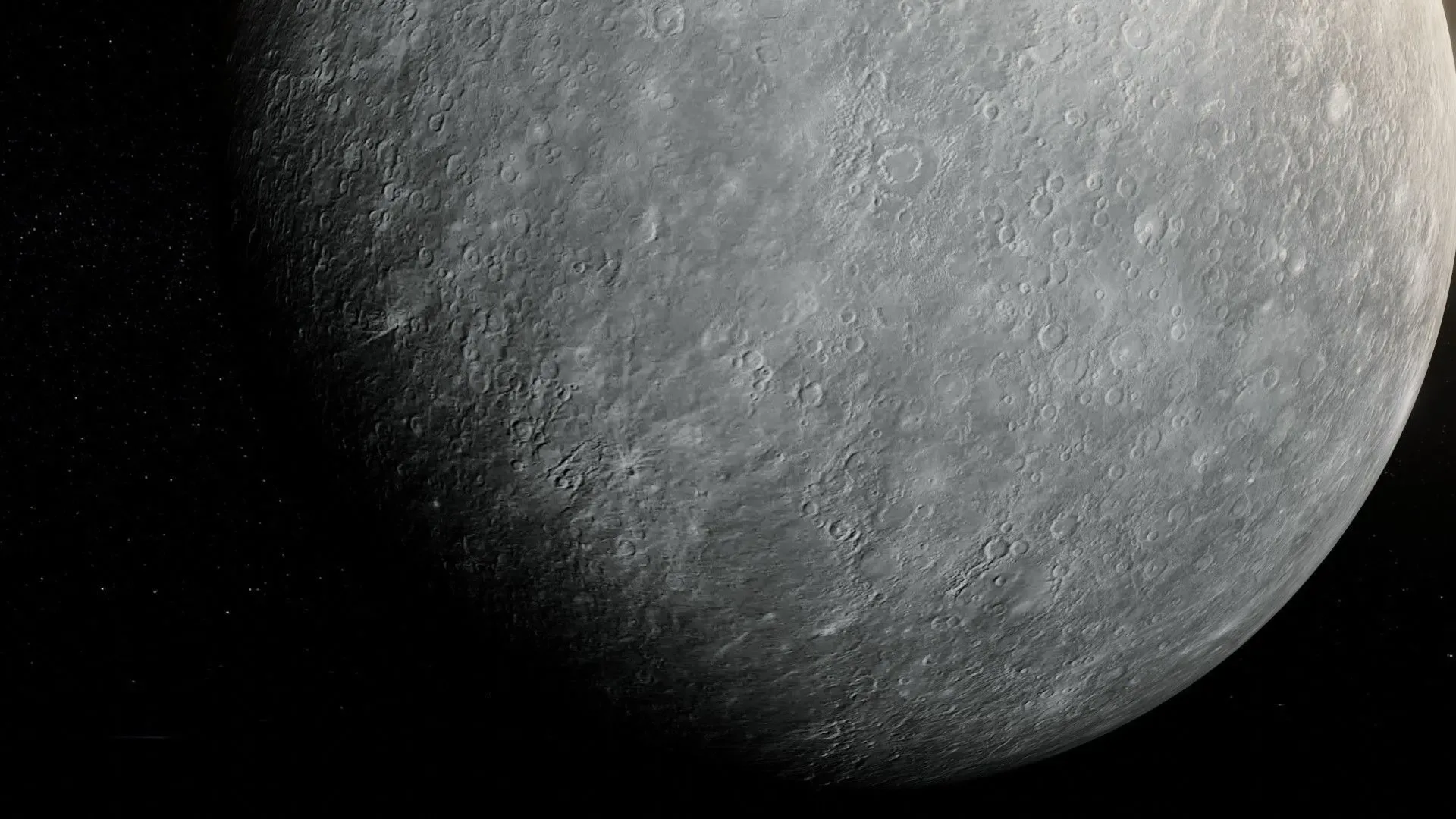 Photorealistic Mercury 8k Textures 3D Model