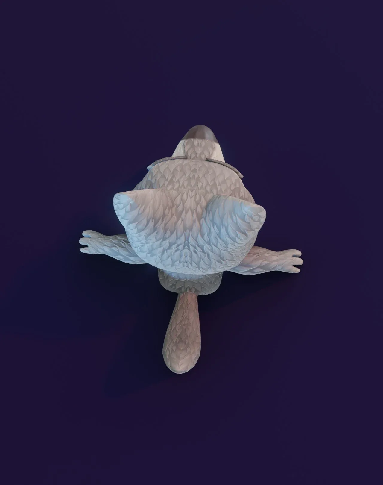 Cartoon Wolf Animated 3D Model