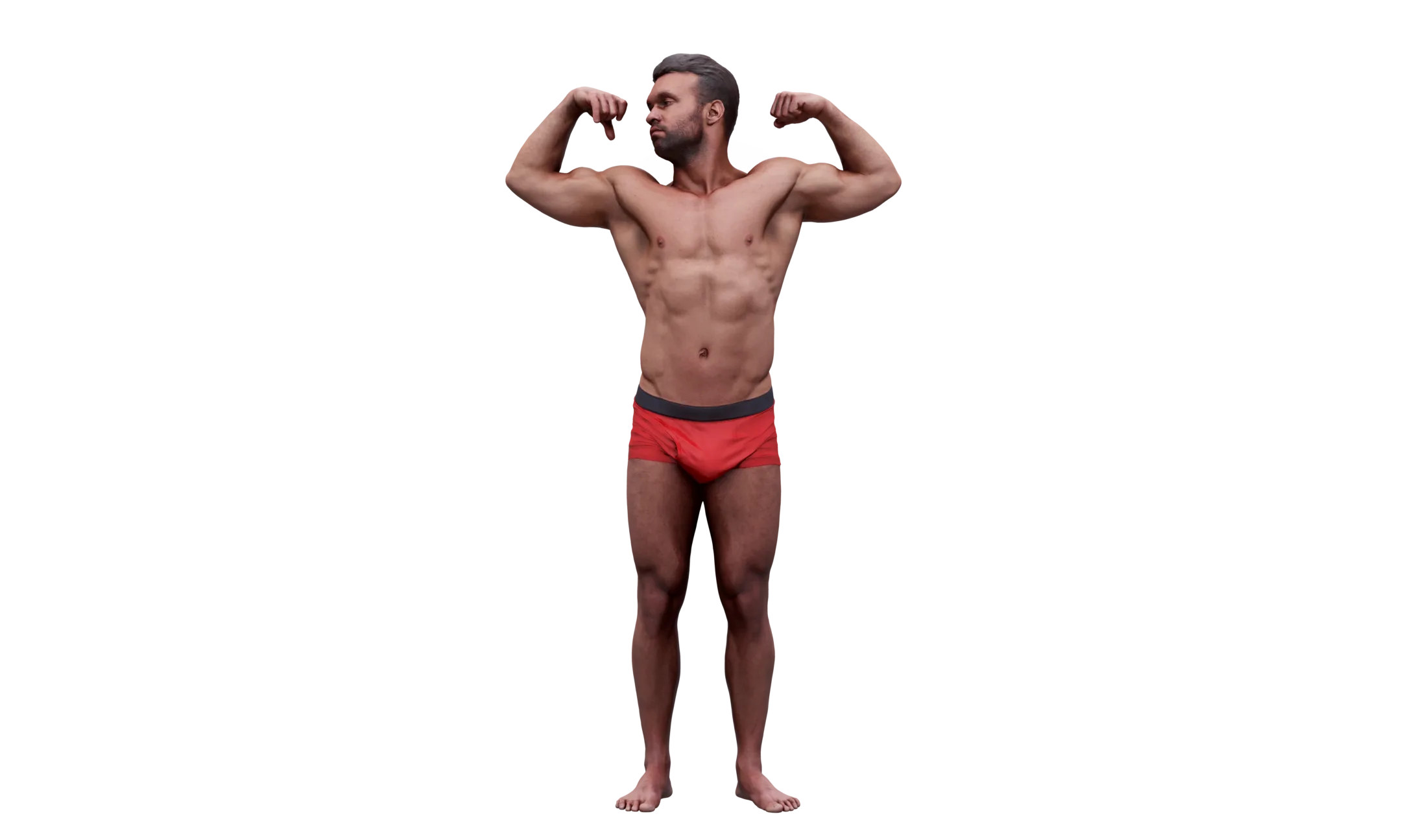 Cleaned Body Scan | 3D Model Larry Steel Underwear