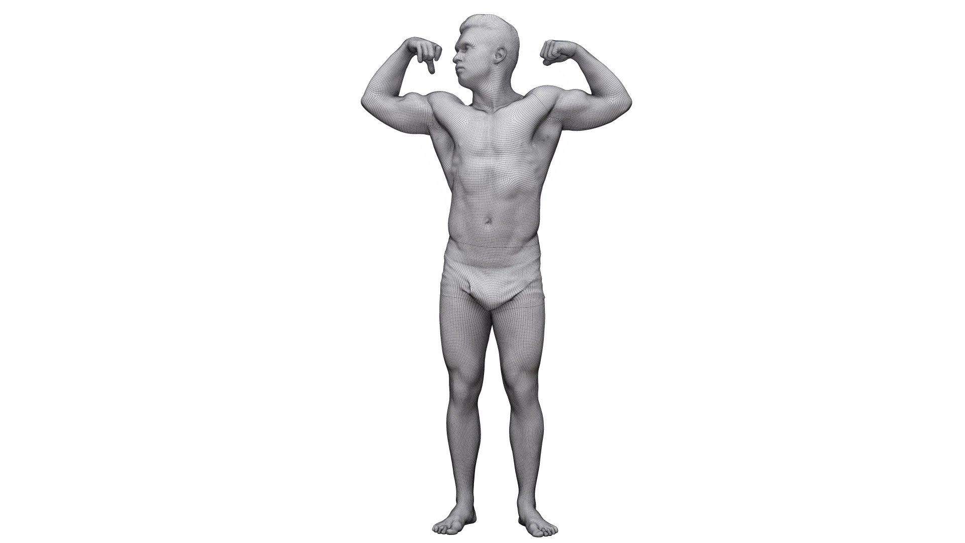 Cleaned Body Scan | 3D Model Larry Steel Underwear