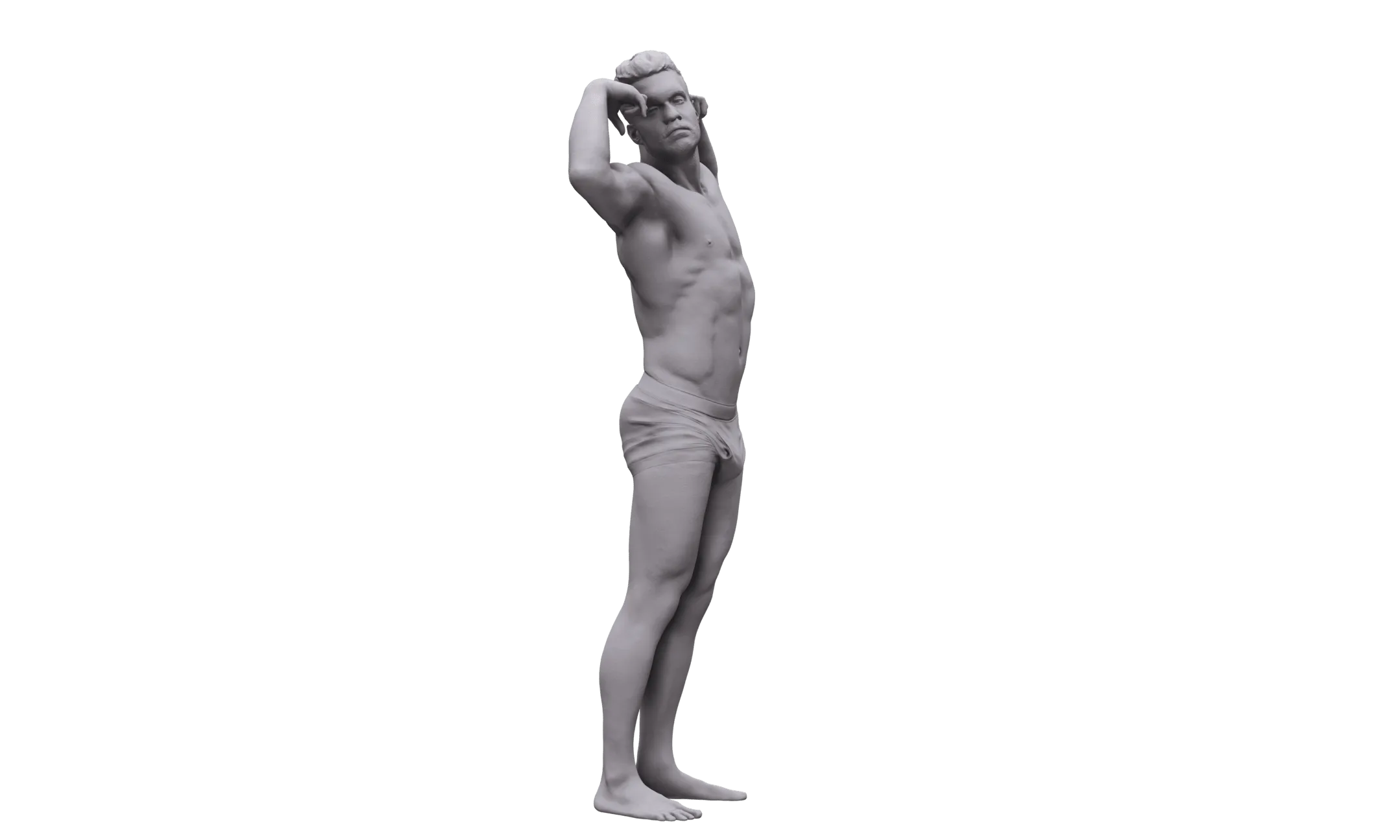 Cleaned Body Scan | 3D Model Larry Steel Underwear