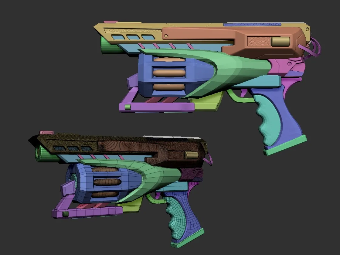 Space Gun Highpoly