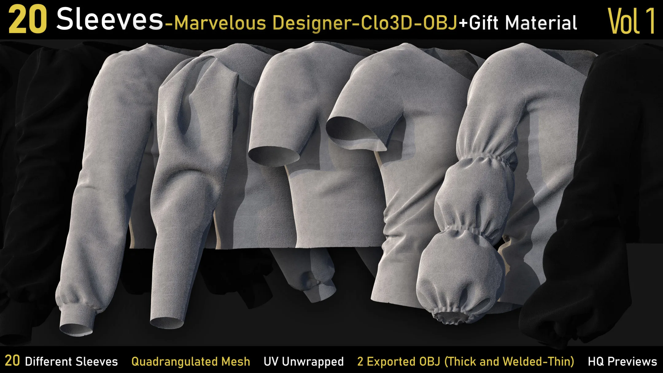 20-Sleeves-Marvelous designer-Clo3d