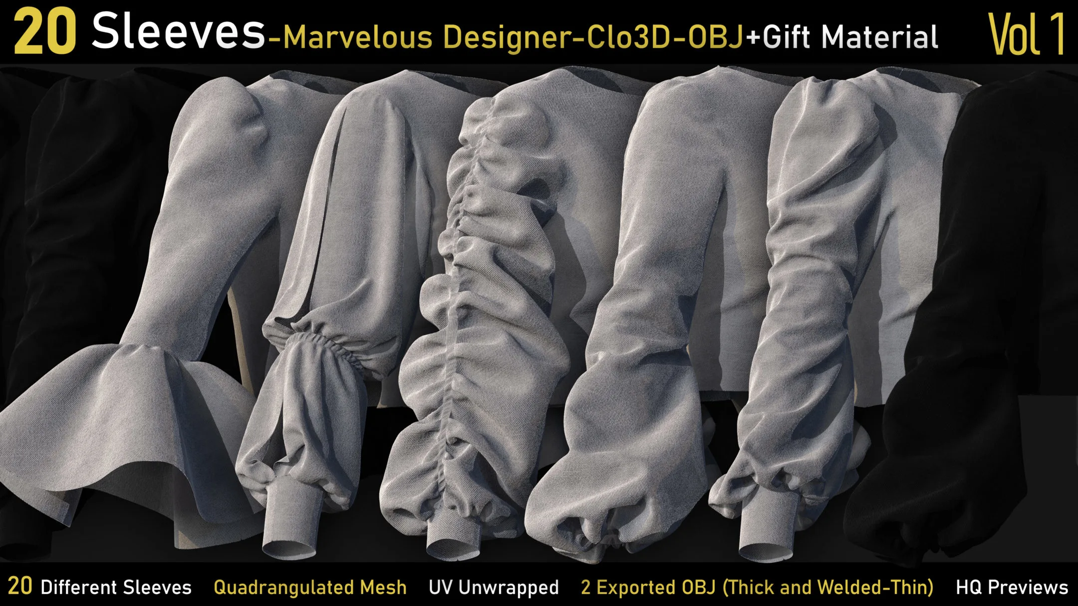 20-Sleeves-Marvelous designer-Clo3d