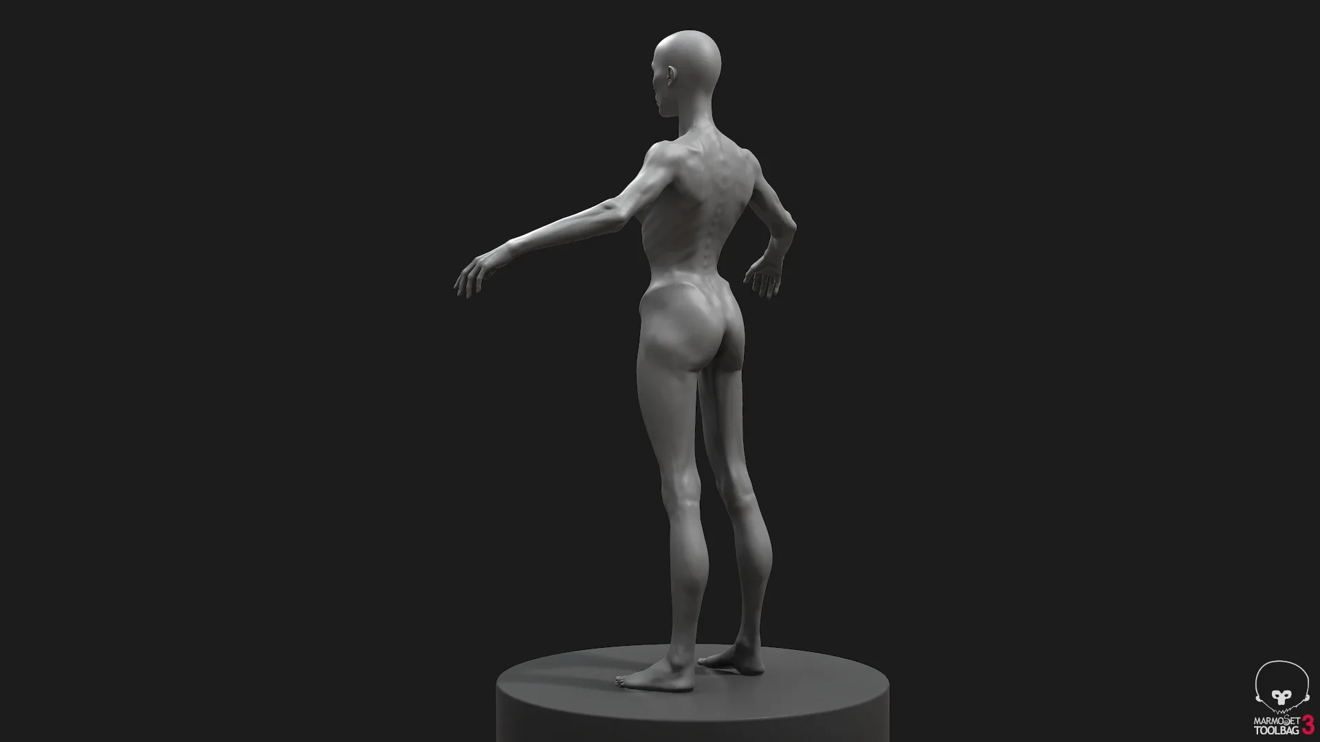 Skinny Woman Body Basemesh