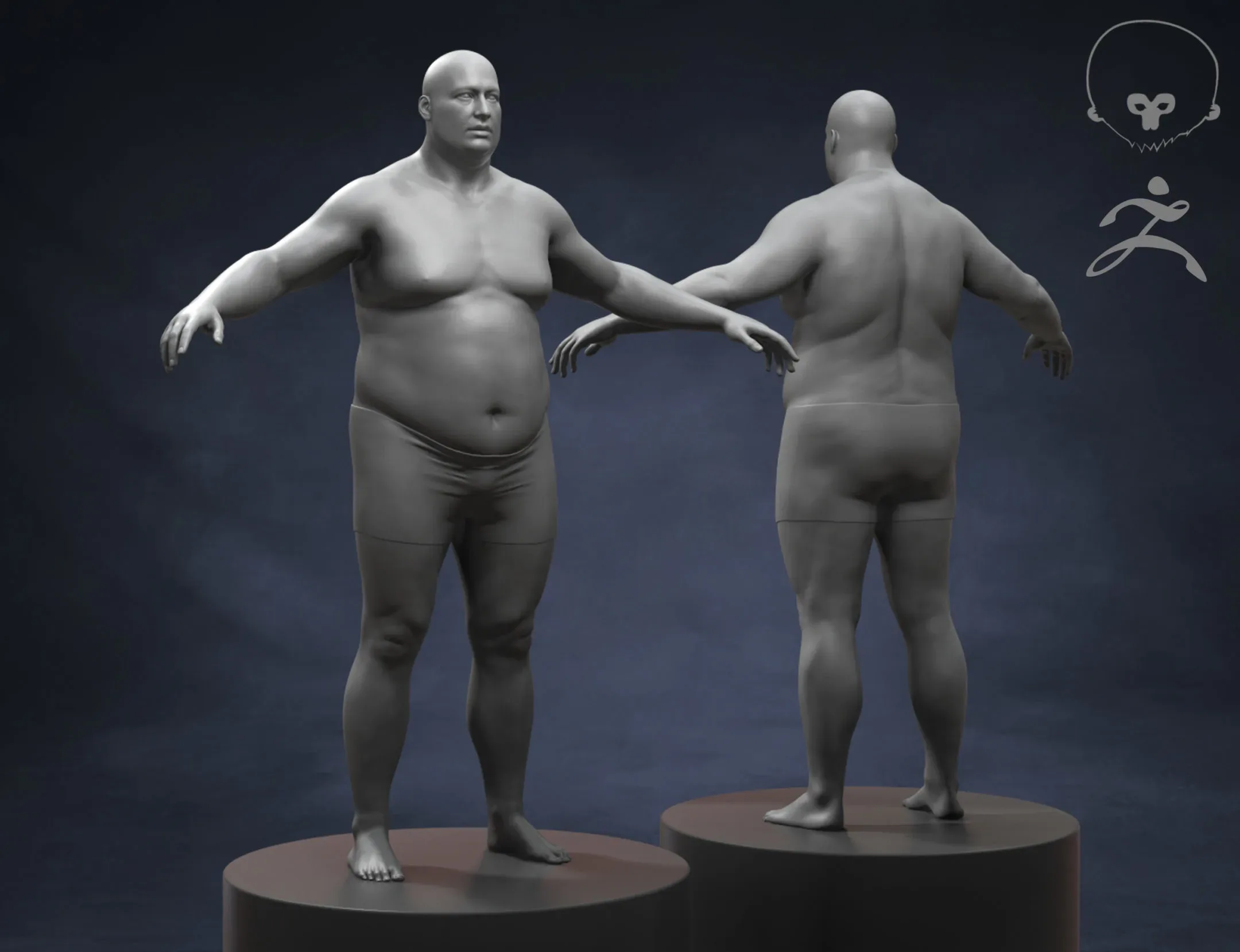 Fat Man Body Basemesh