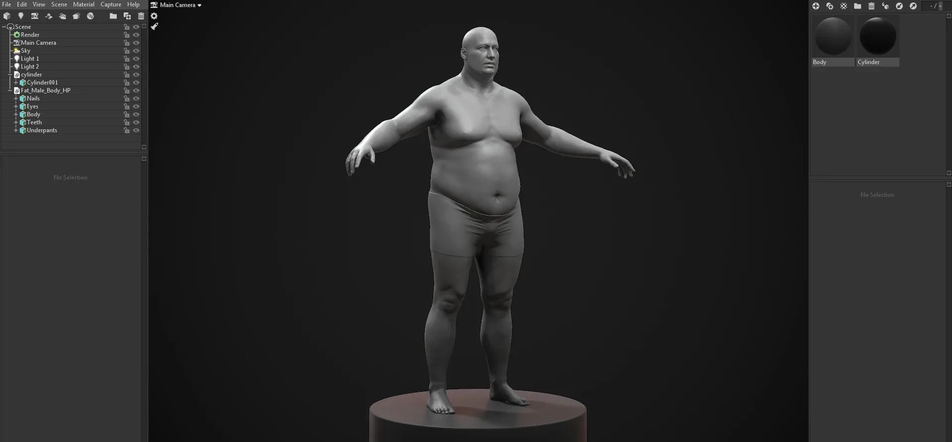 Fat Man Body Basemesh