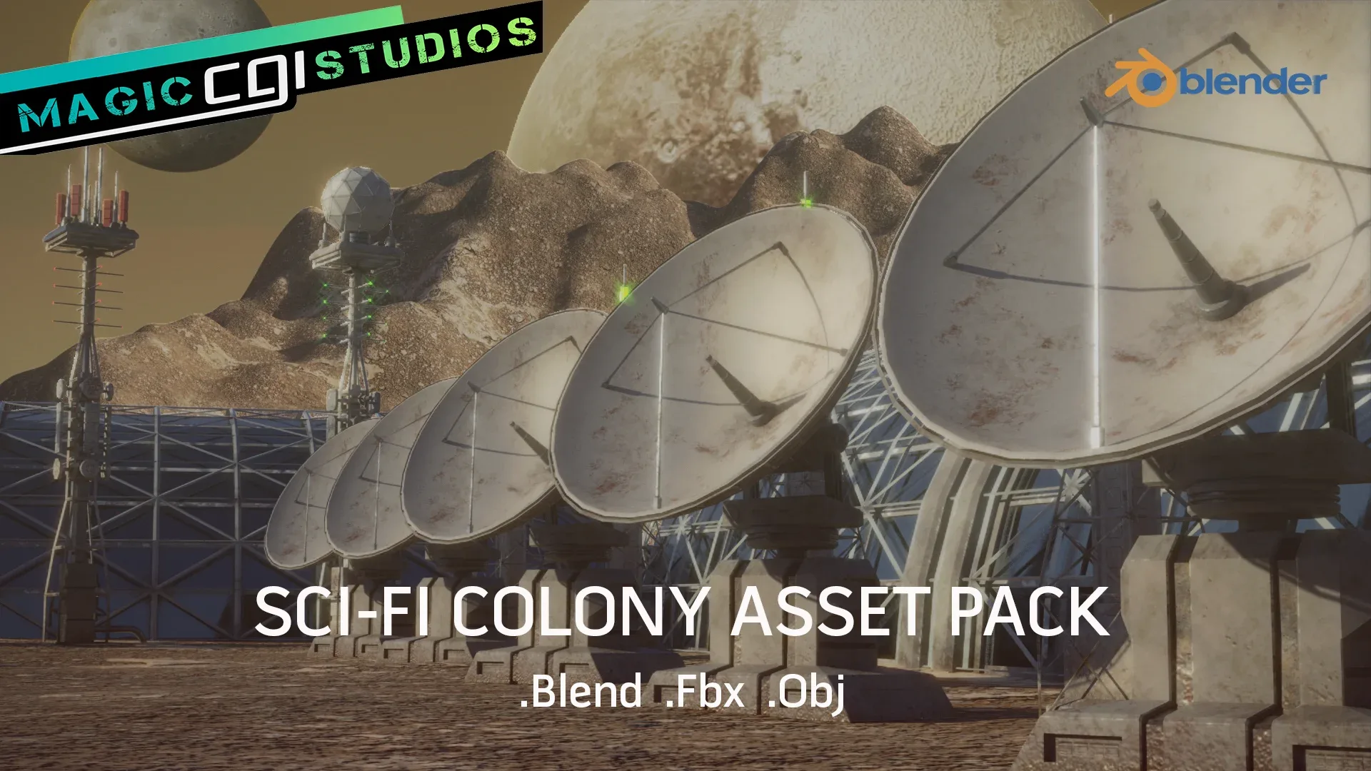 Sci-Fi colony Asset Pack
