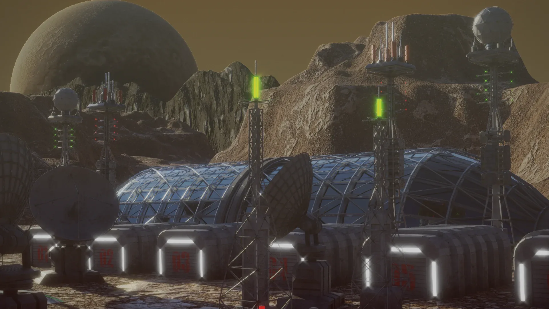 Sci-Fi colony Asset Pack