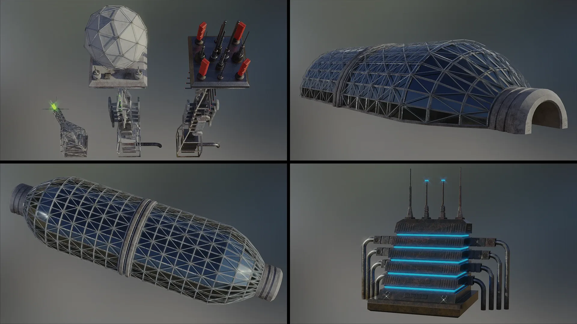 Sci-Fi colony Asset Pack