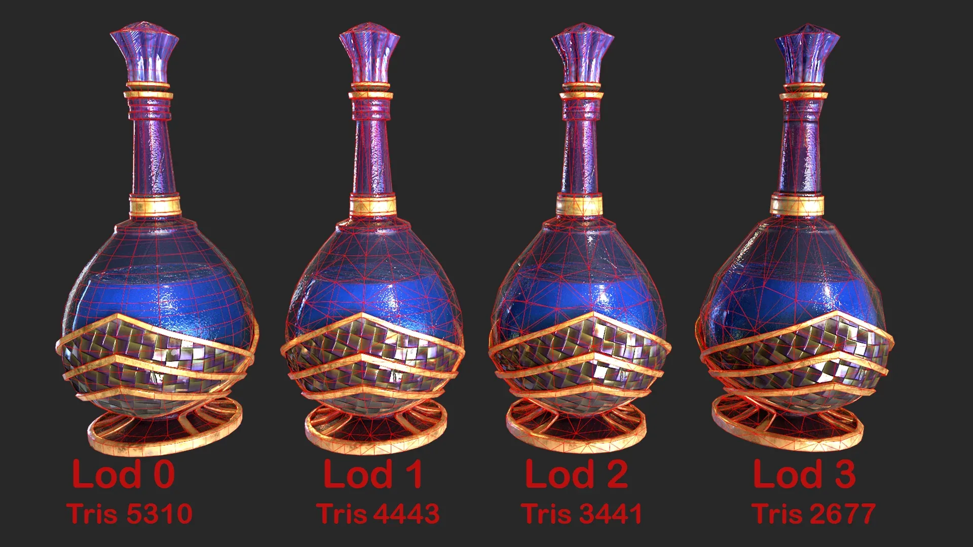 Health Potion Bottle Set