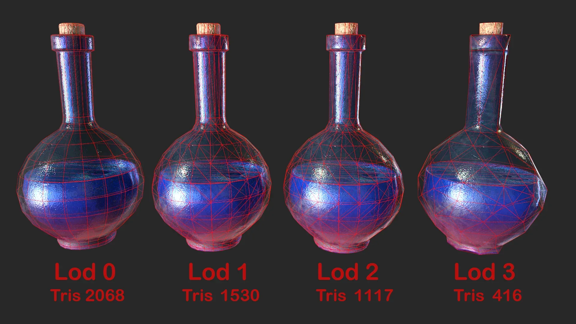 Health Potion Bottle Set