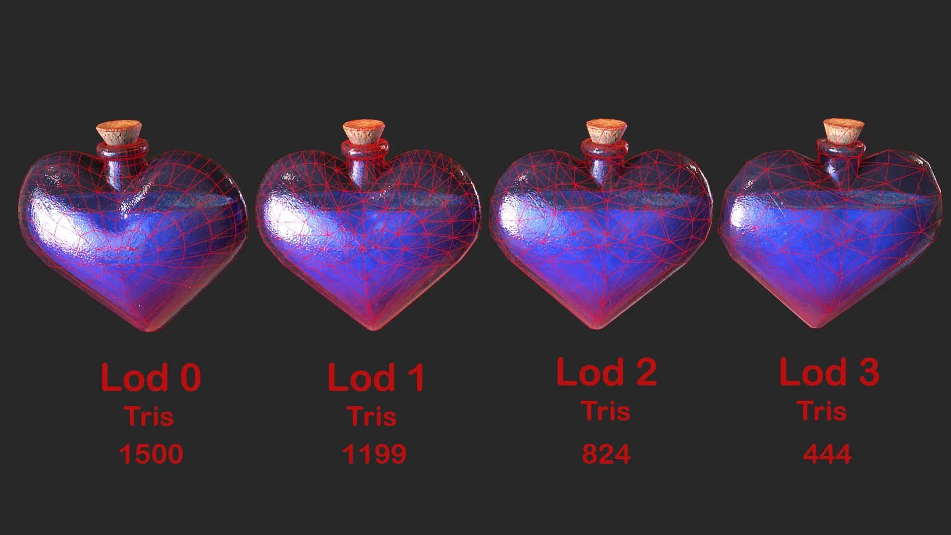 Health Potion Bottle Set