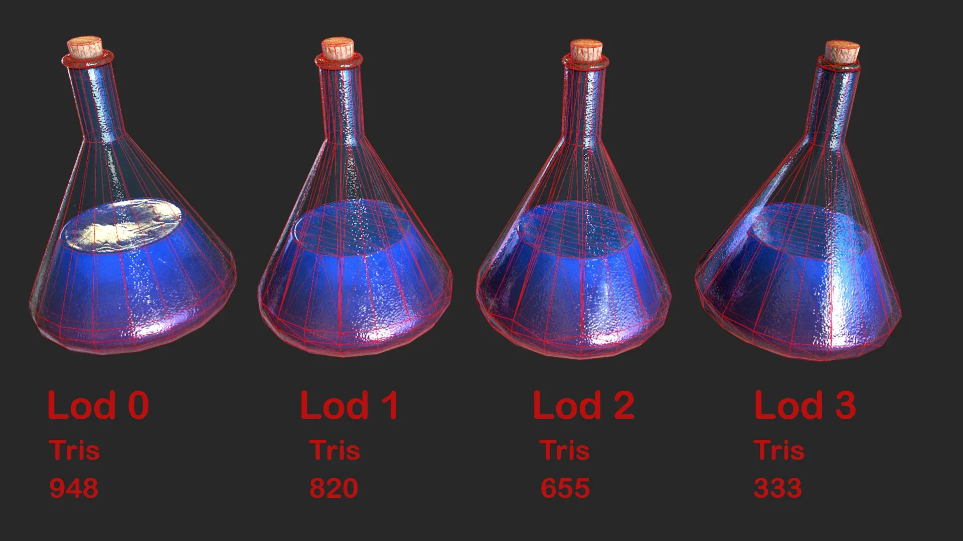 Health Potion Bottle Set