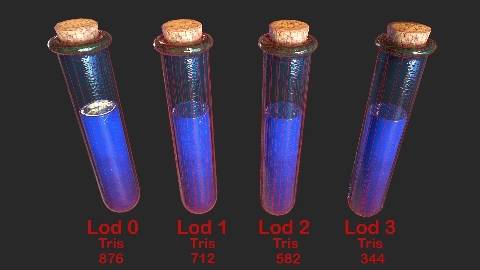 Health Potion Bottle Set