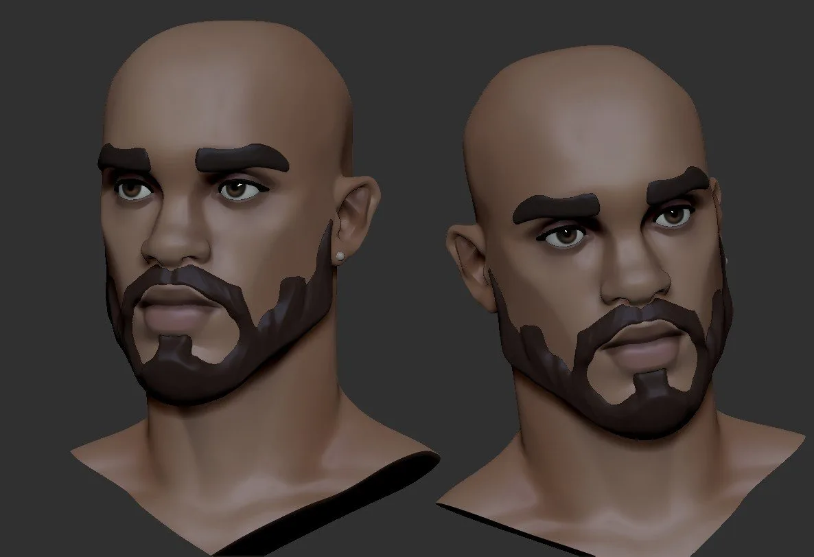 stylized Male head Basemesh4