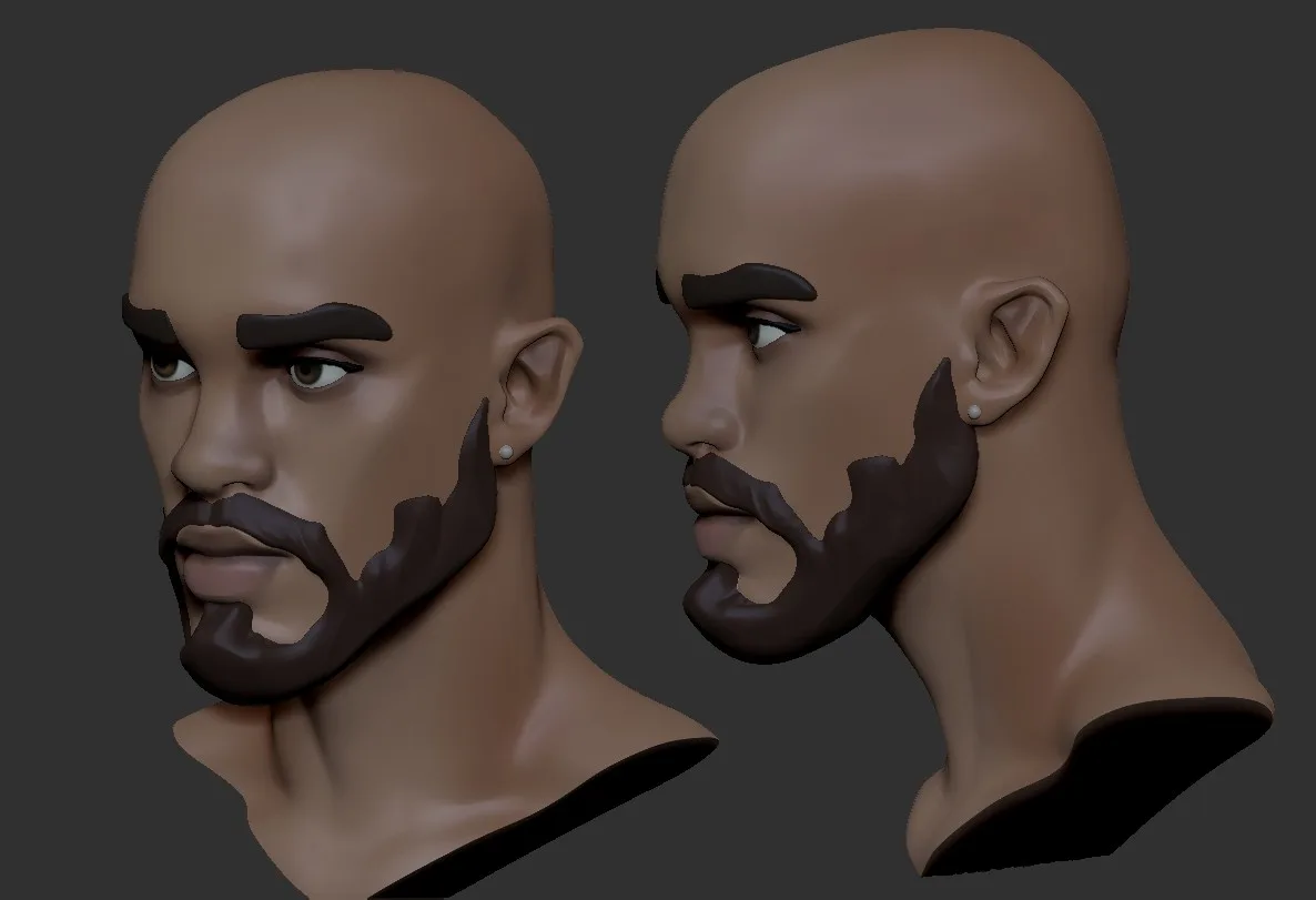 stylized Male head Basemesh4