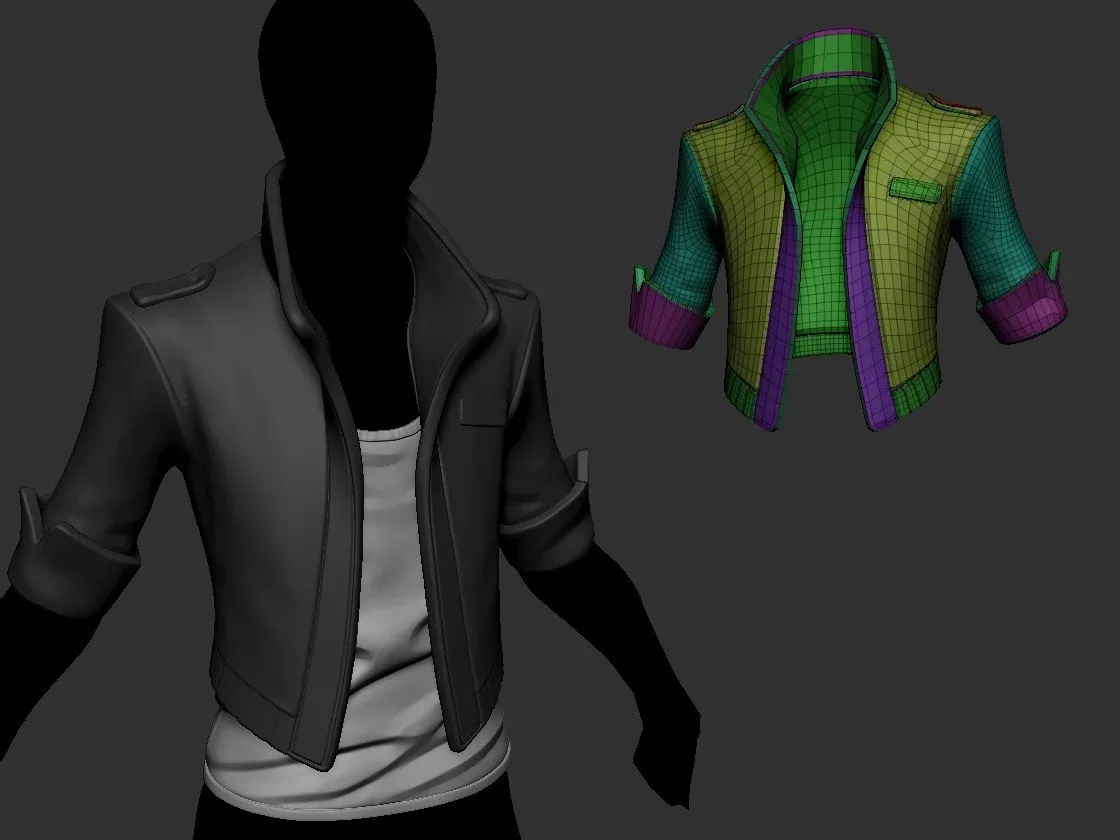 Stylized male Jaket