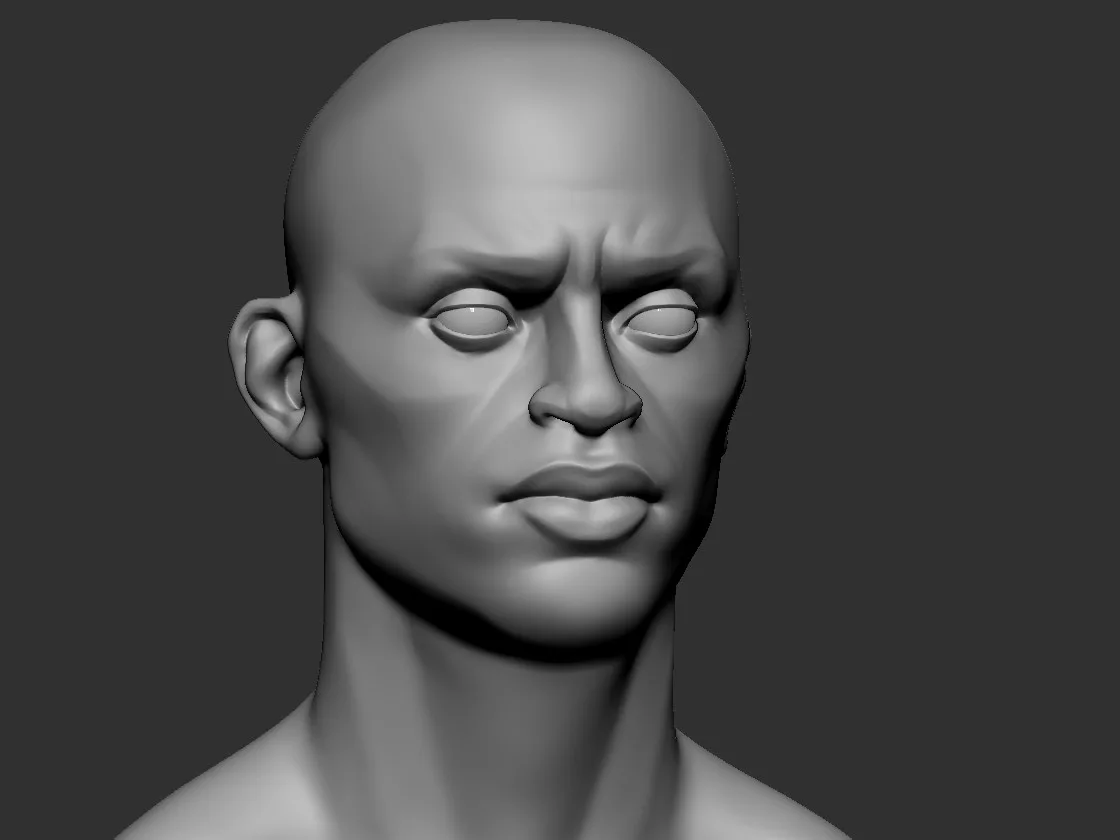 stylized Male head Basemesh3