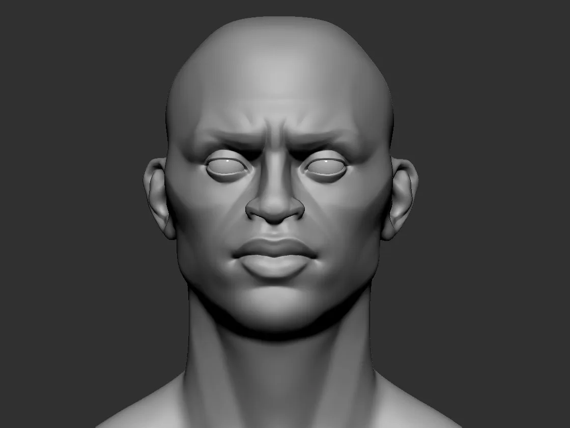 stylized Male head Basemesh3