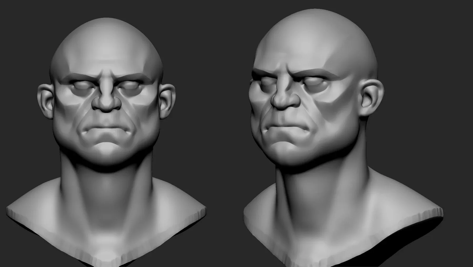 stylized Male head Basemesh