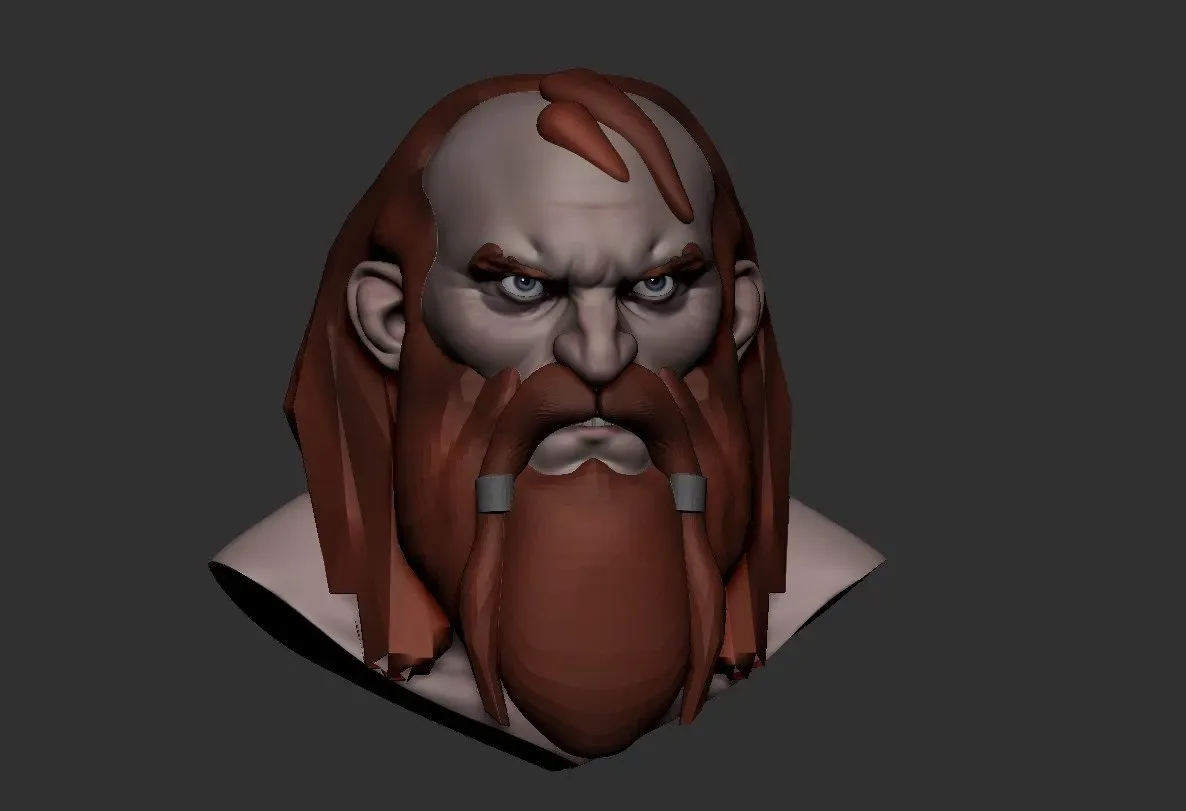 Viking Head Sketch