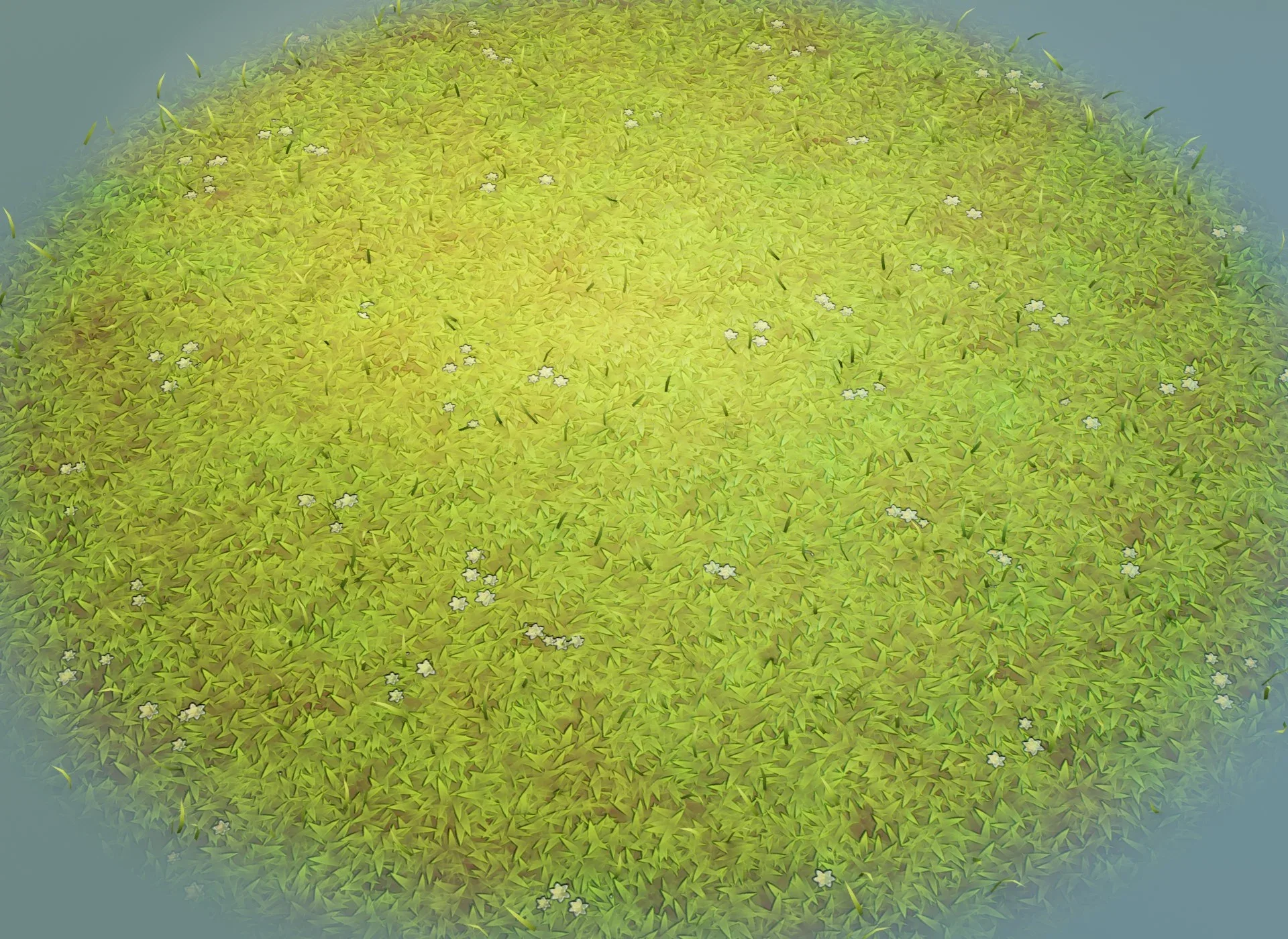 Cartoon Grass 3D Model