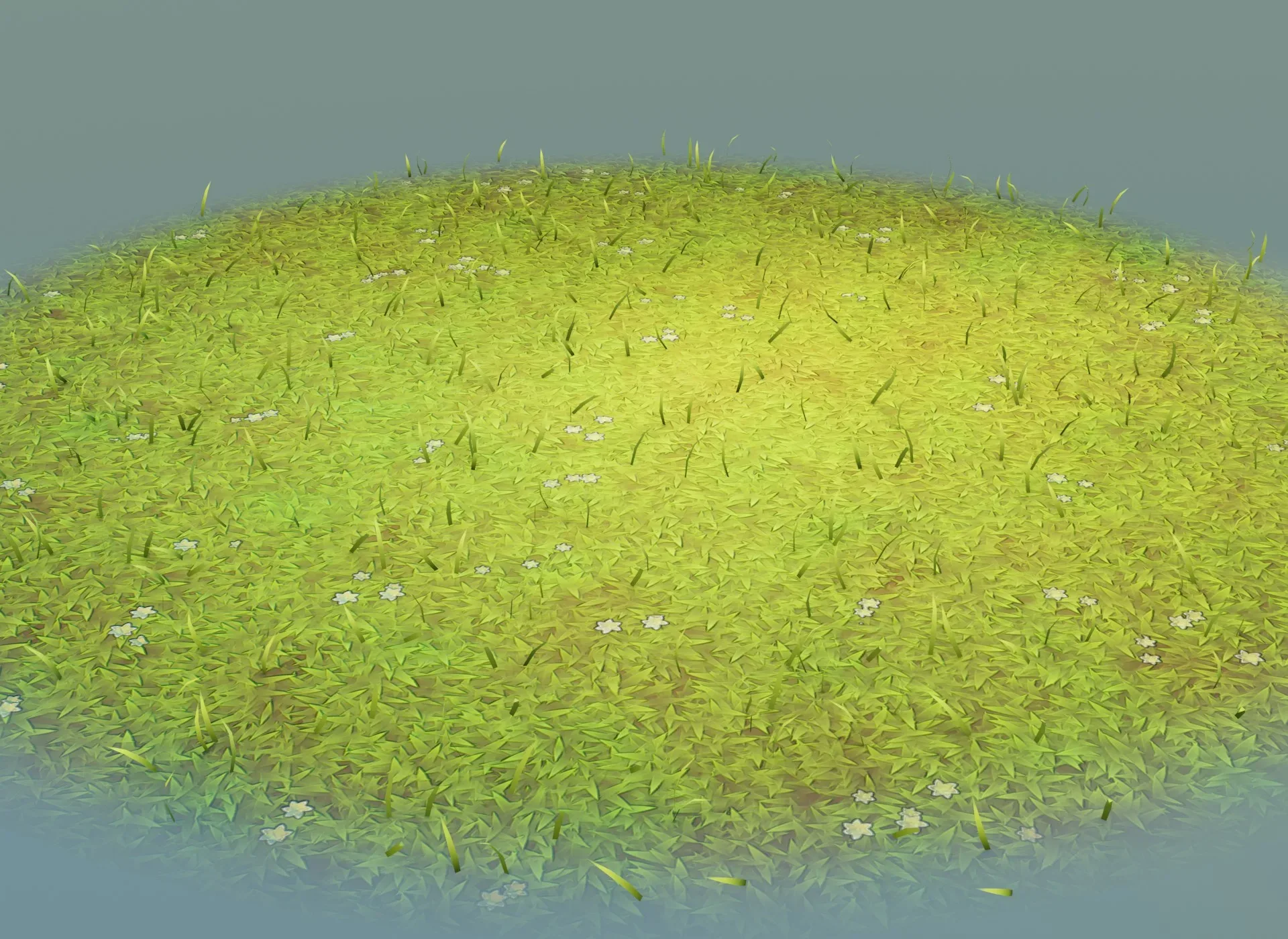 Cartoon Grass 3D Model