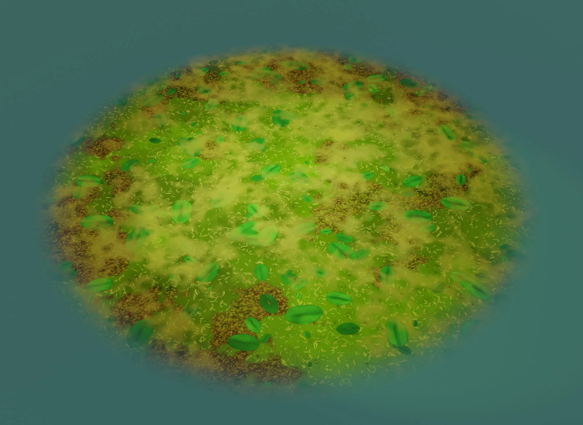 Cartoon Swamp 3D Model