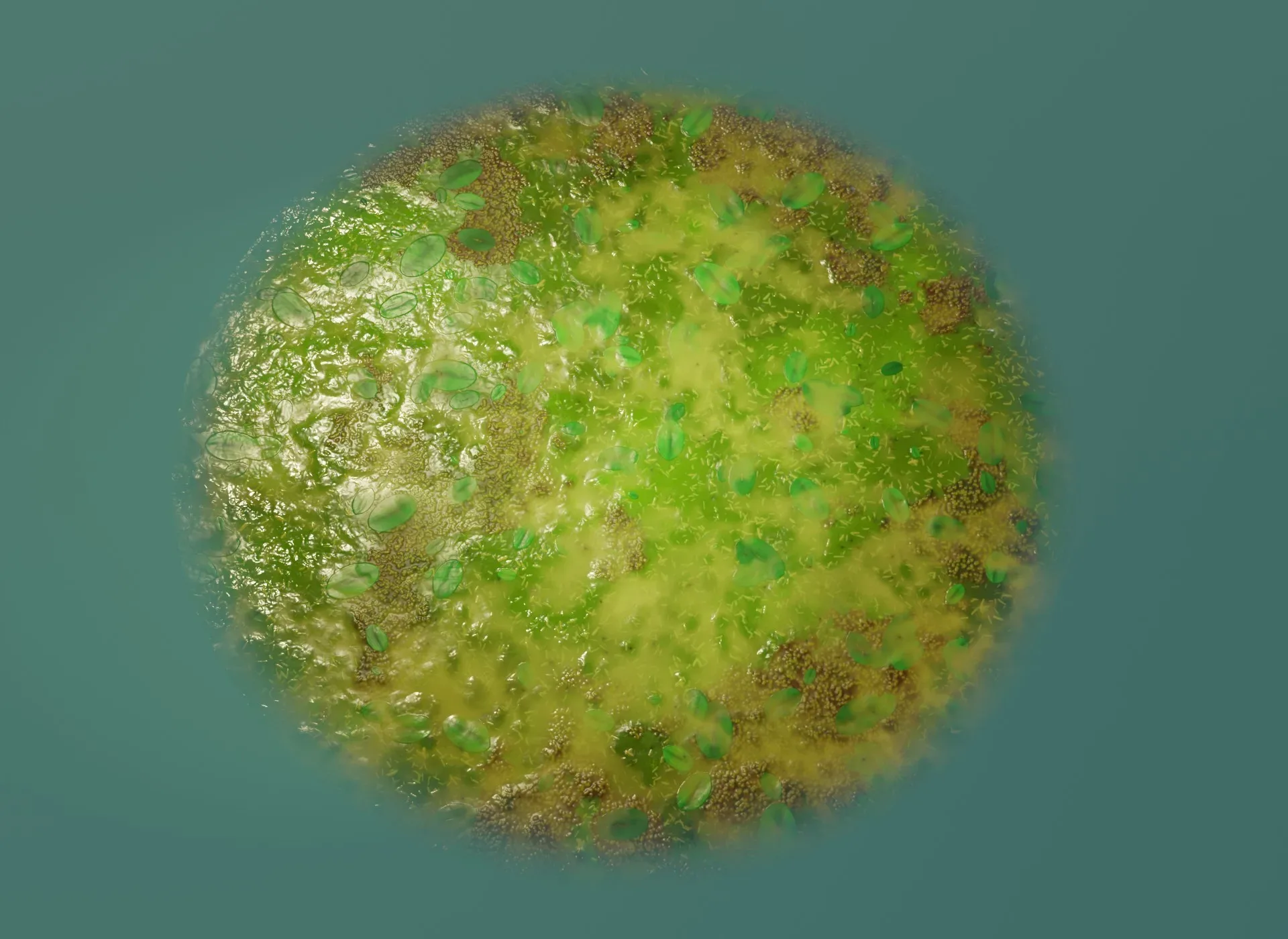 Cartoon Swamp 3D Model