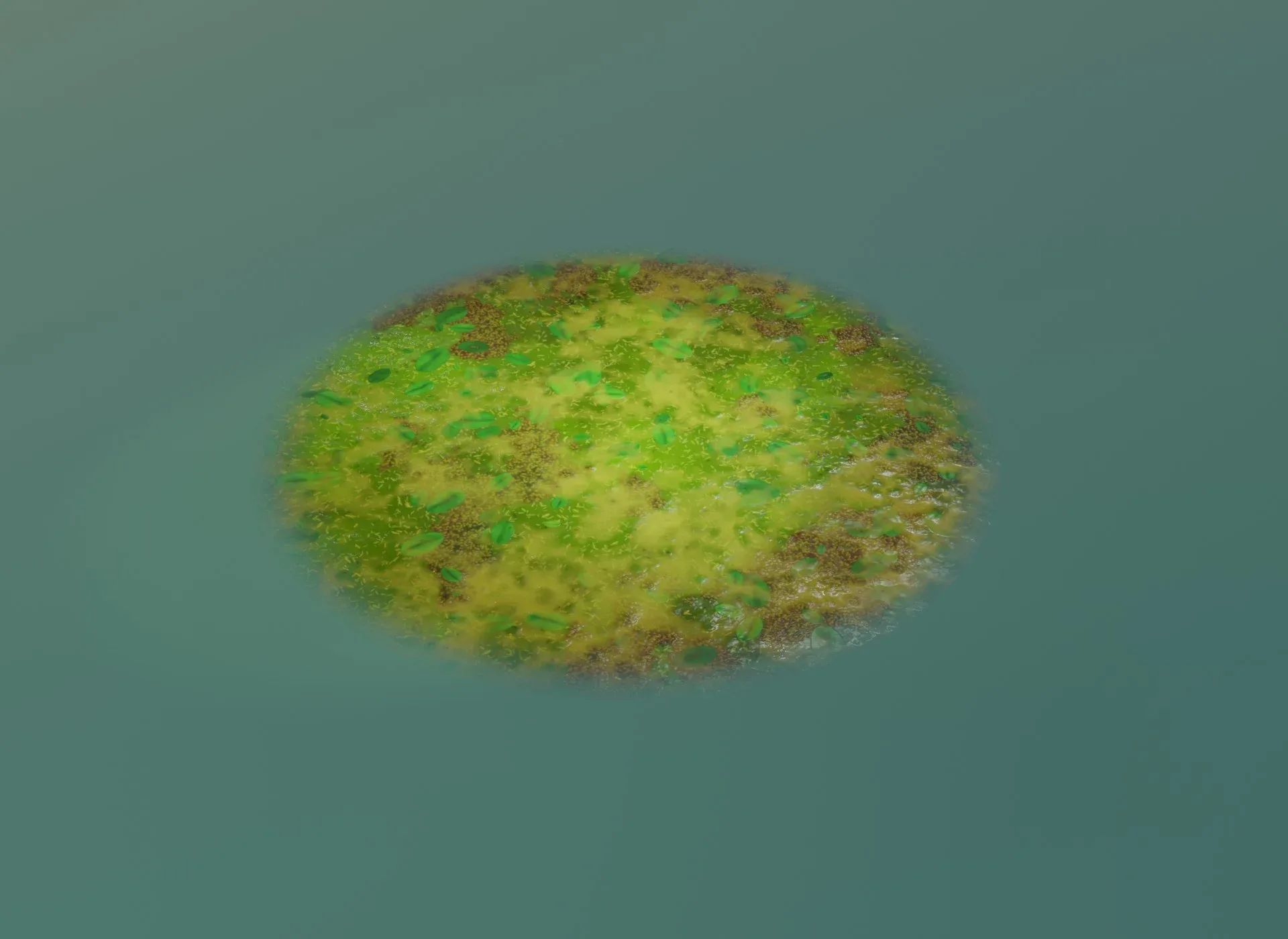 Cartoon Swamp 3D Model