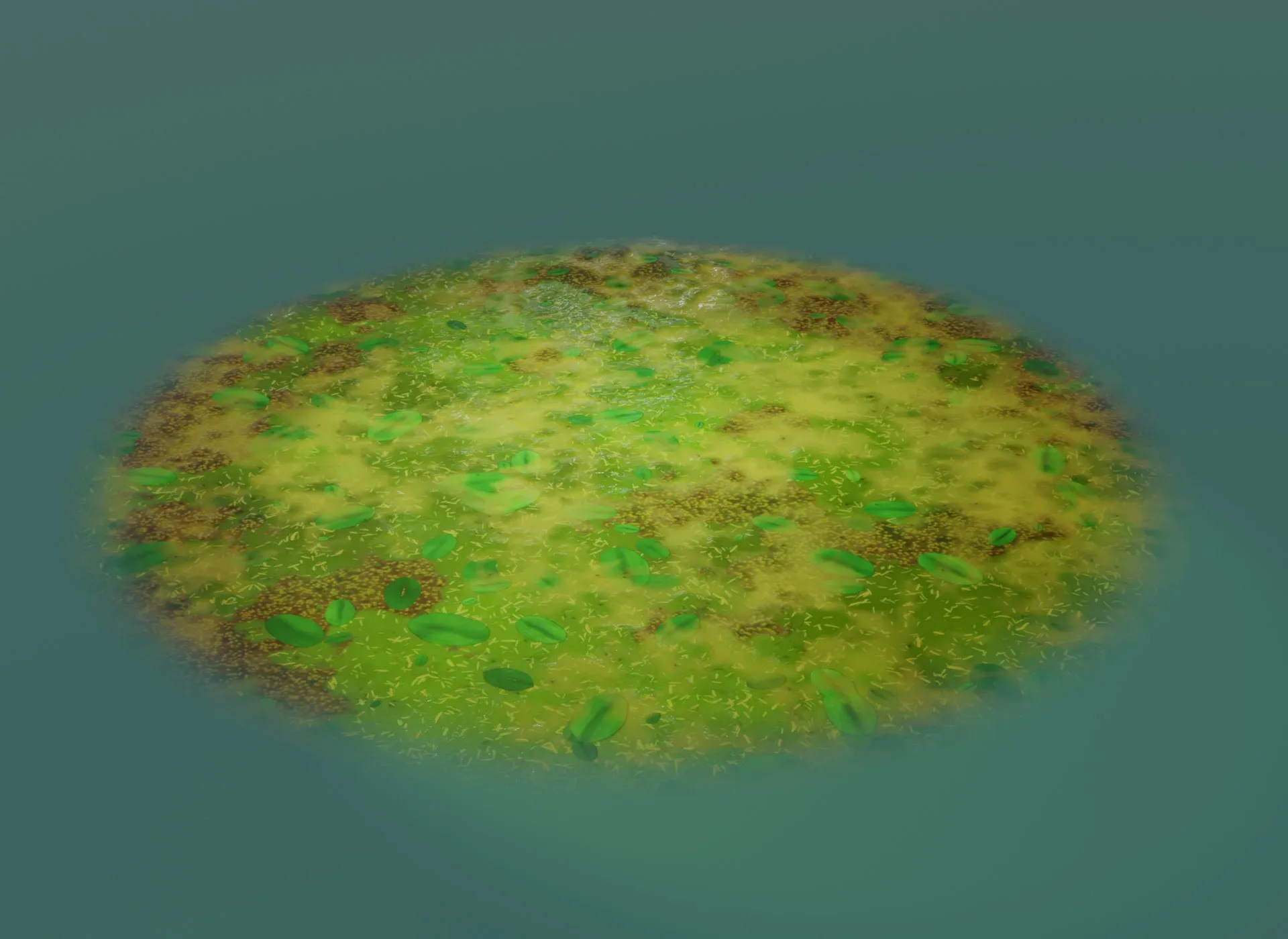 Cartoon Swamp 3D Model