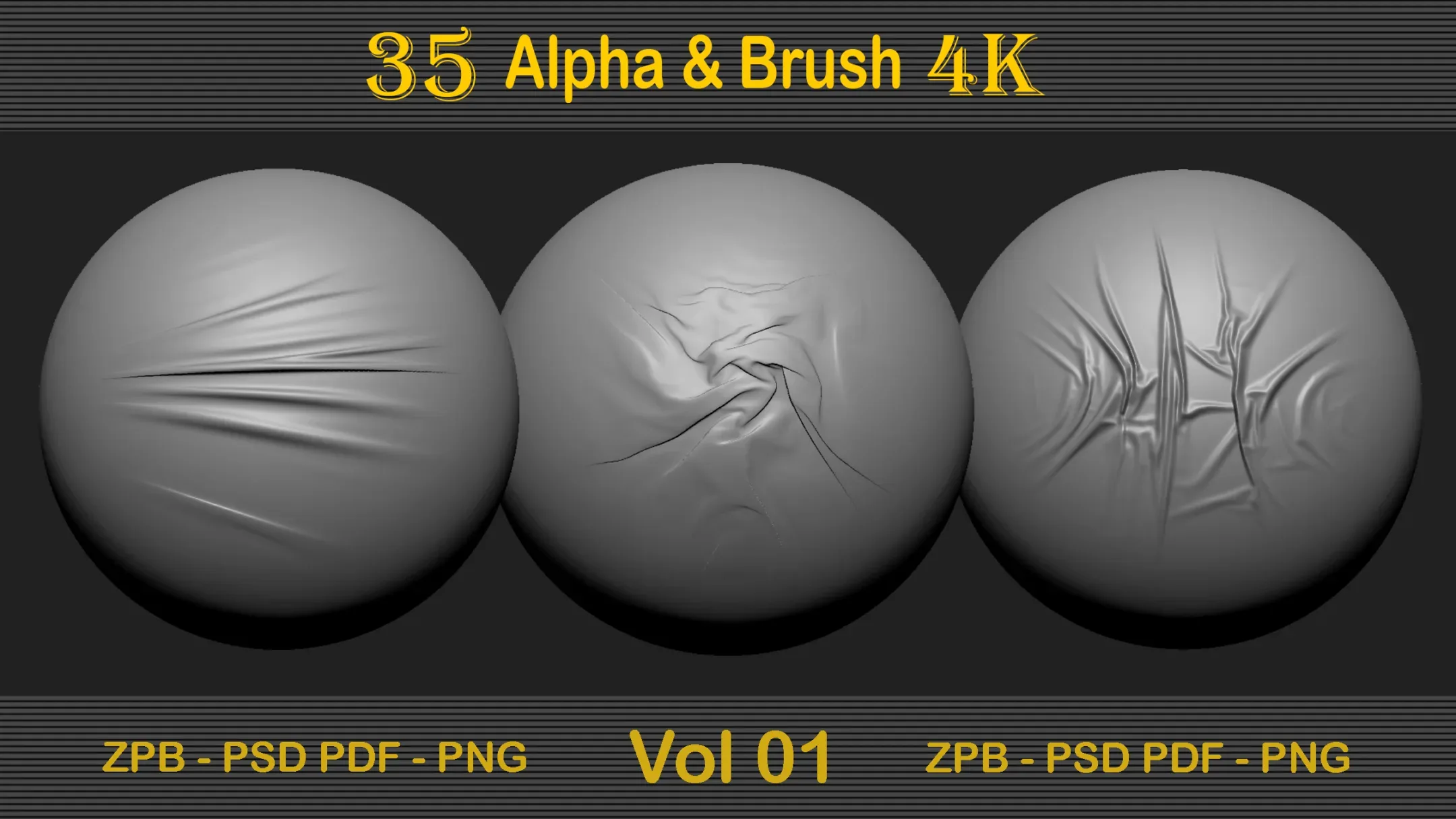 35 Wrinkle Alpha and Brush Vol 01