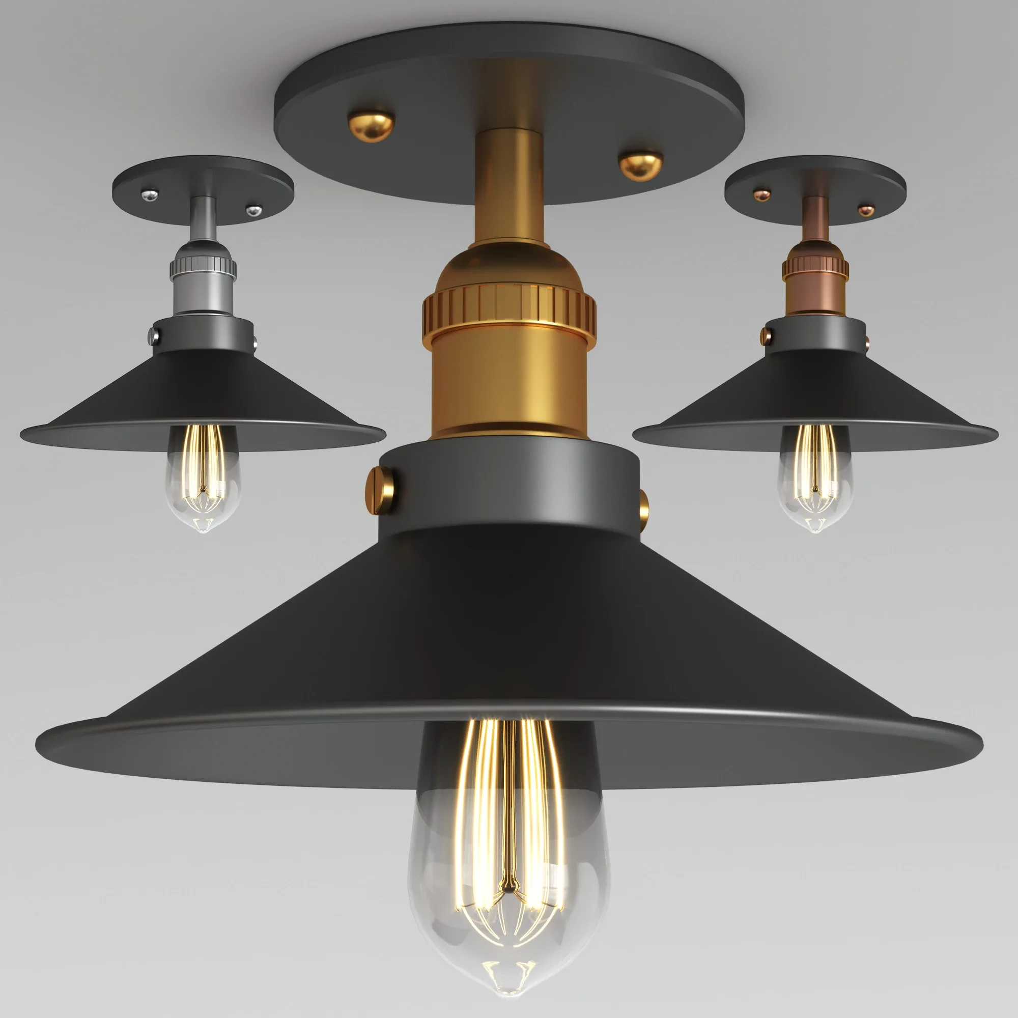 retro semi flush