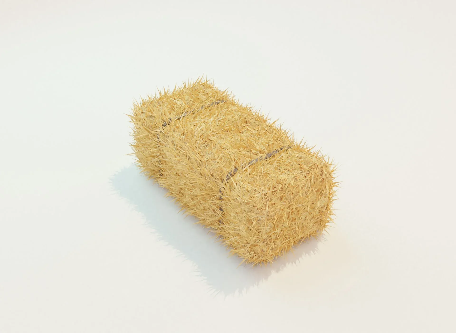 Hay Bale Square 3D Model