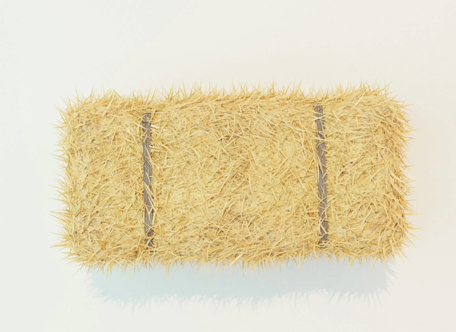 Hay Bale Square 3D Model