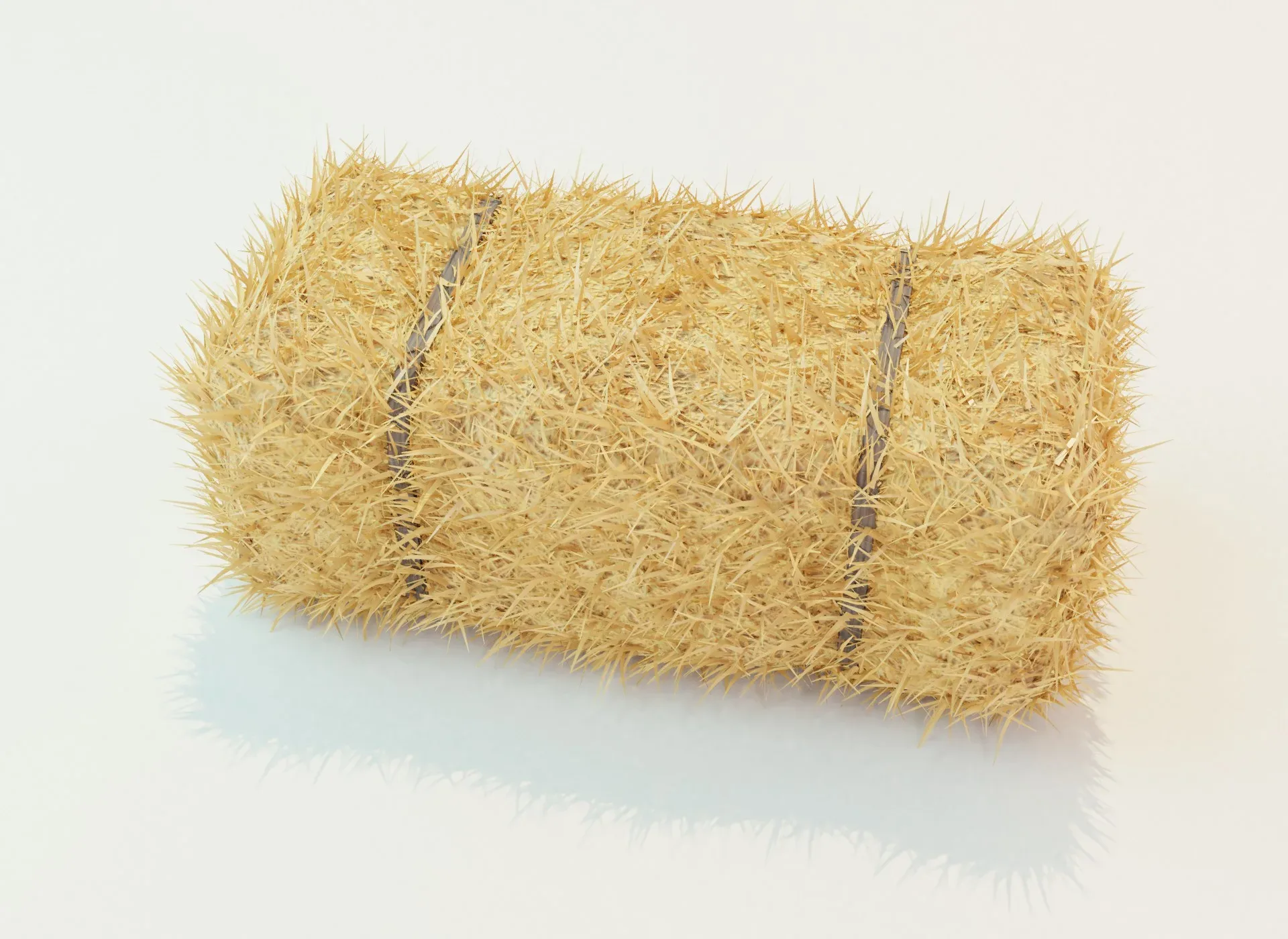 Hay Bale Square 3D Model