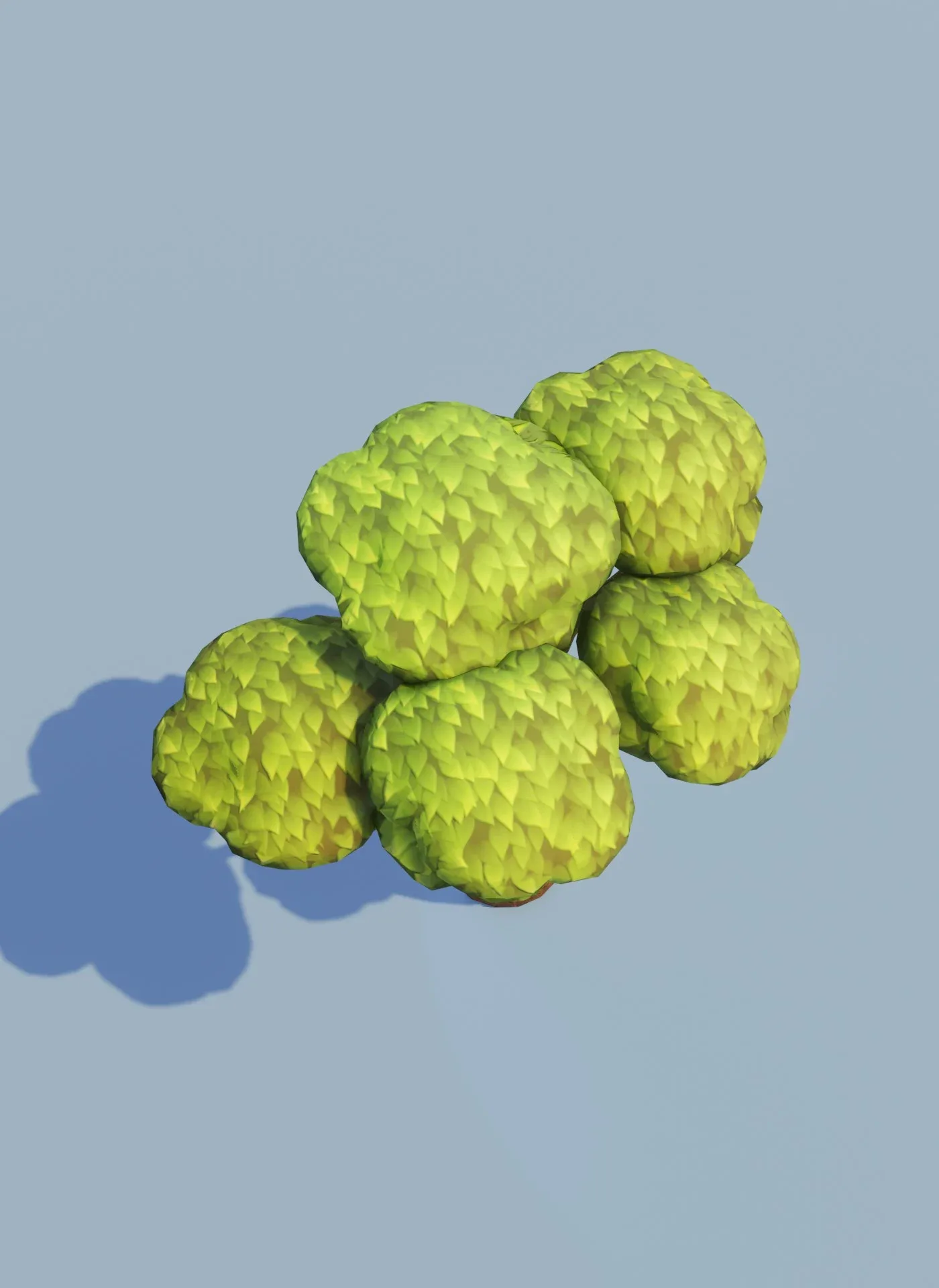 Cartoon Baobab Tree 3D Model