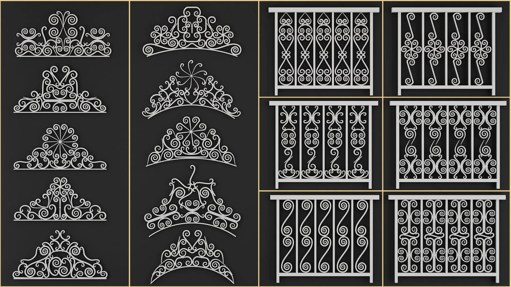 50 Wrought Iron Pieces + 59 Pattern