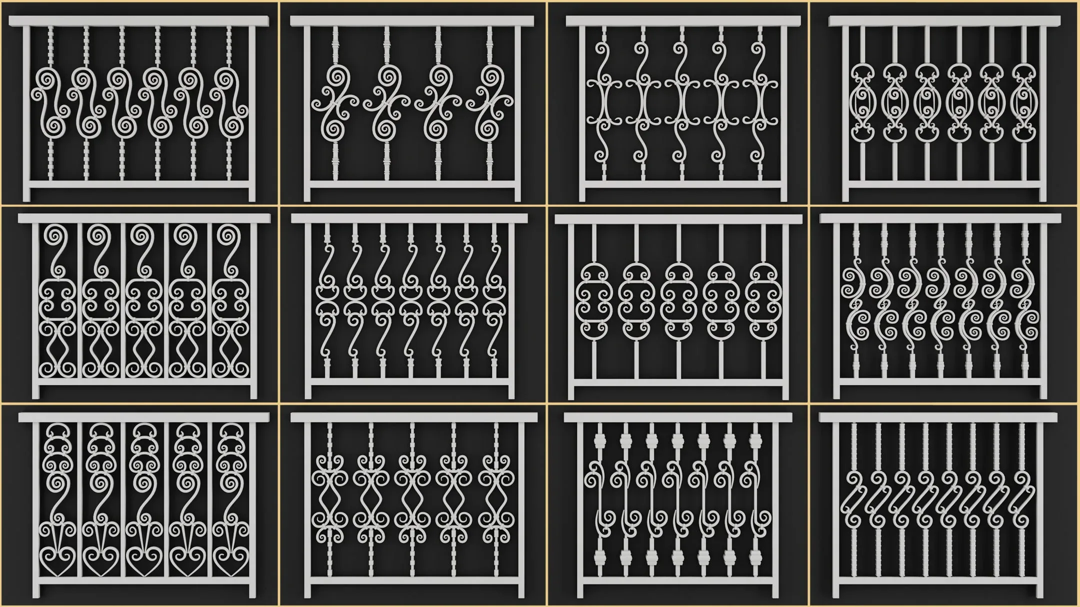 50 Wrought Iron Pieces + 59 Pattern