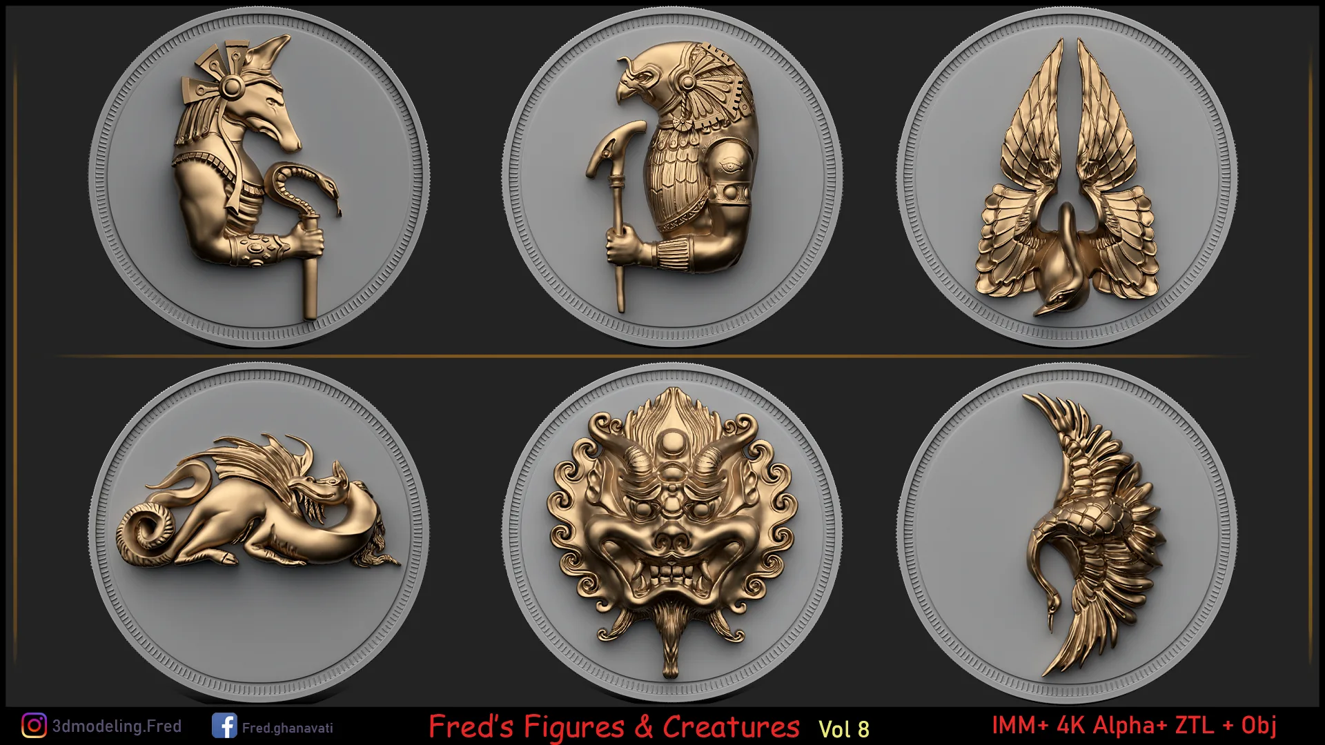 Figures & Creatures Ornaments Vol 8