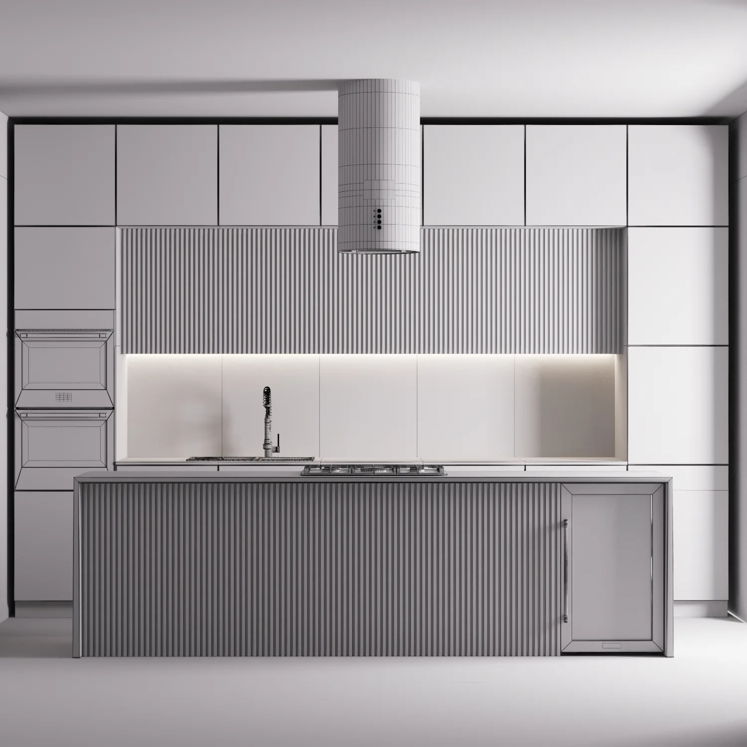 modern kitchen with island 009