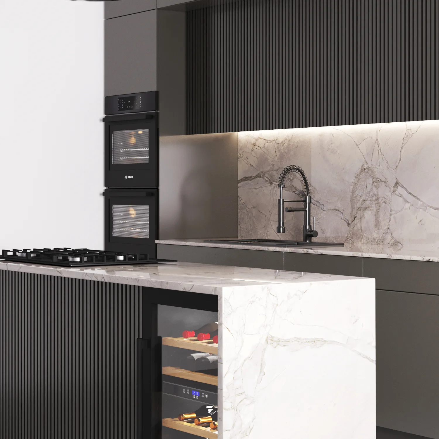 modern kitchen with island 009